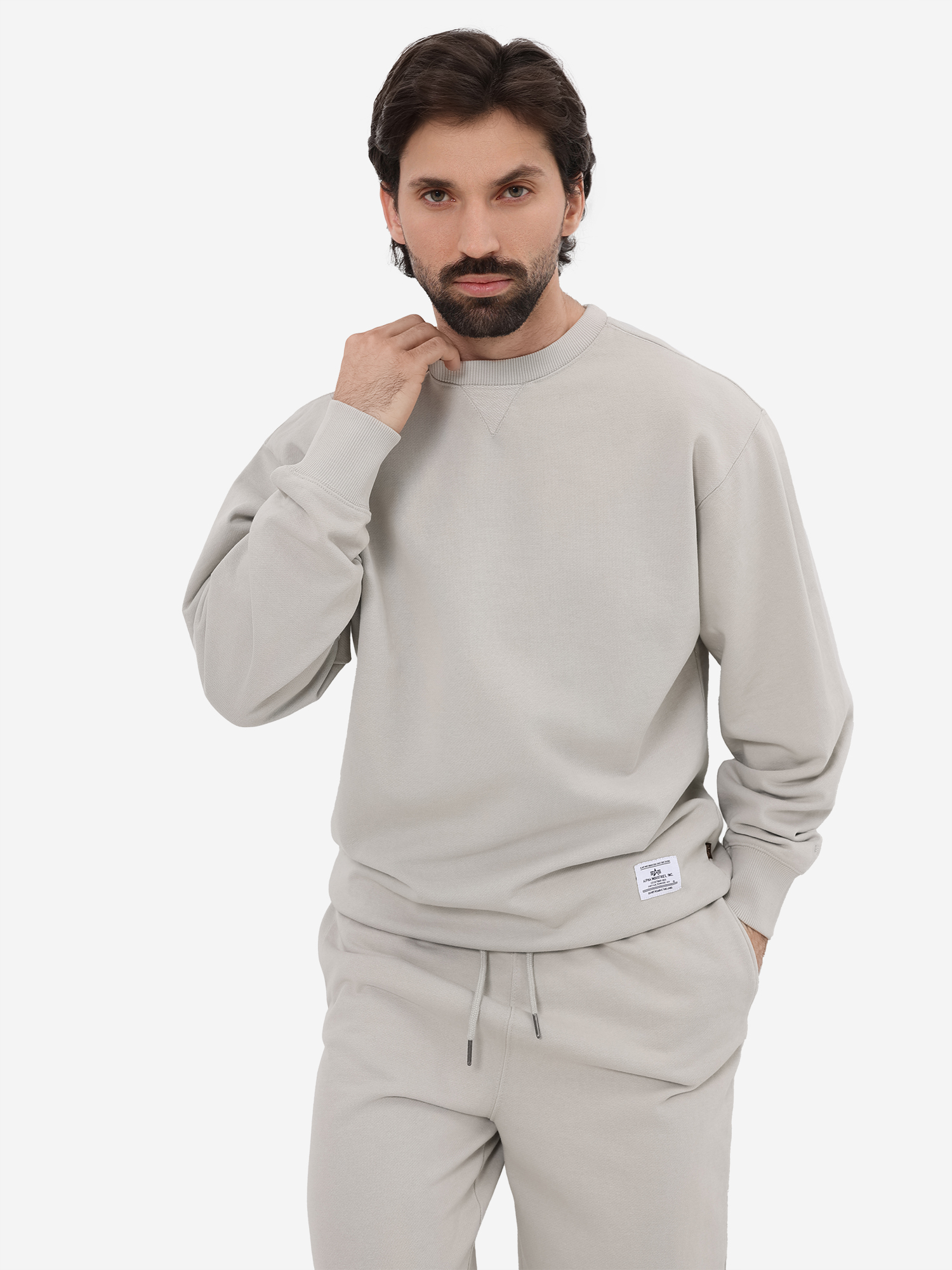 

Свитшот Essential French Crewneck Gen II Alpha Industries, Серый