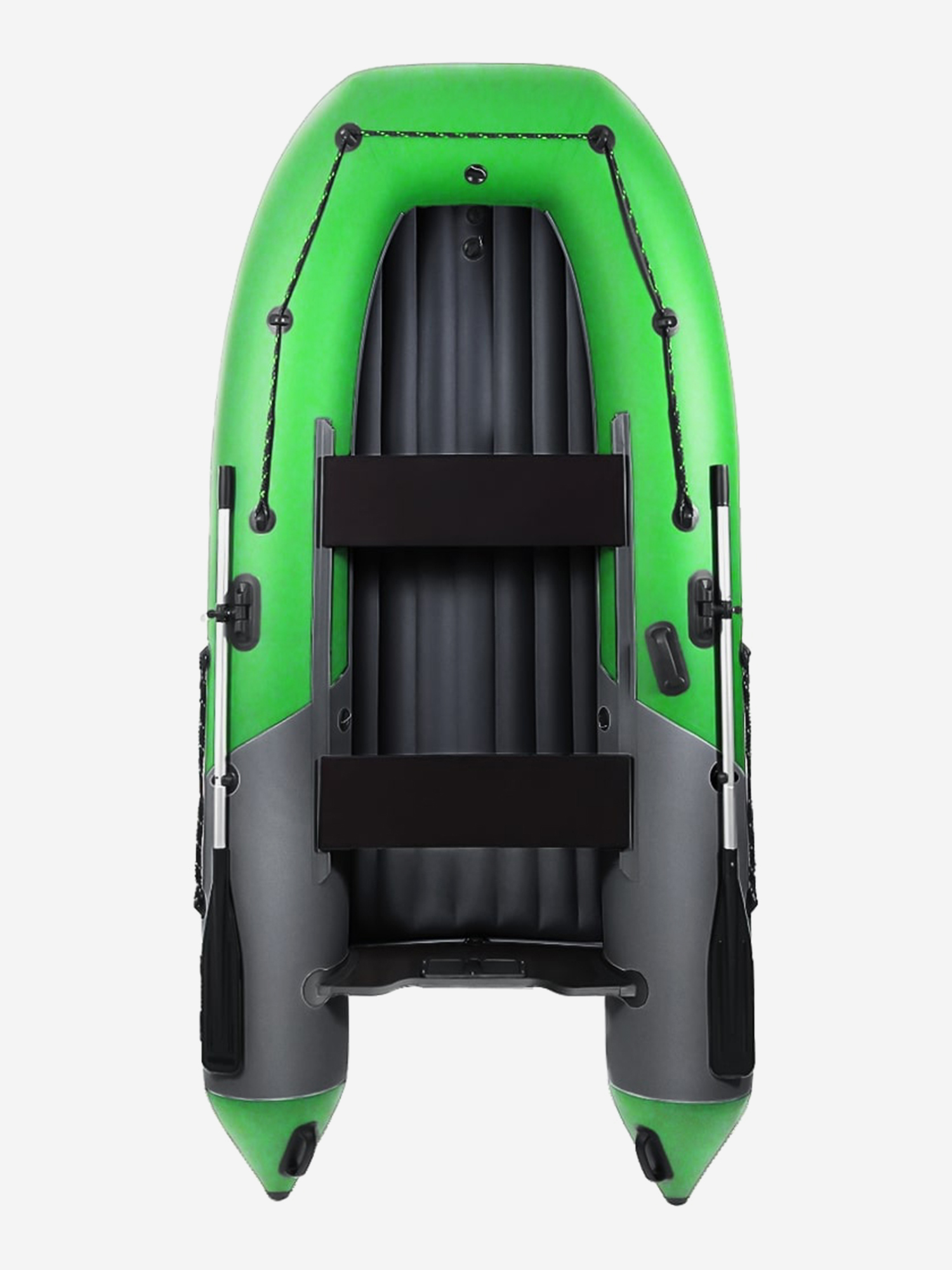 Изображение товара Надувная лодка НДНД Grouper 310 графитово-салатовая компактная для рыбалки и отдыха