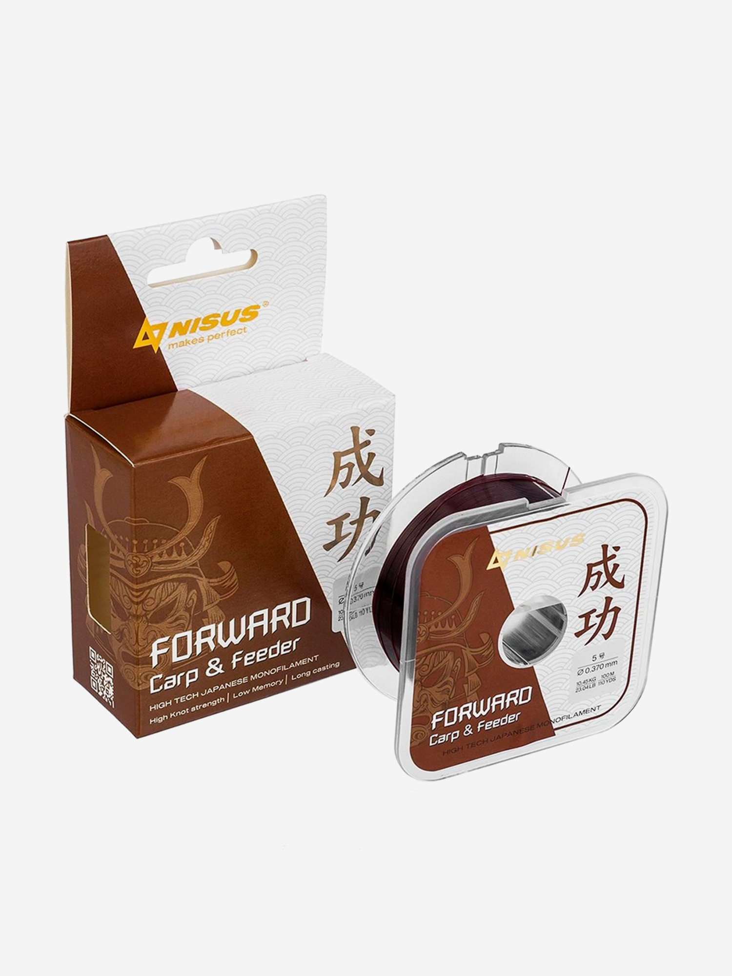 Изображение товара Леска для рыбалки Nisus FORWARD Carp&Feeder Nylon 0,37мм 100м