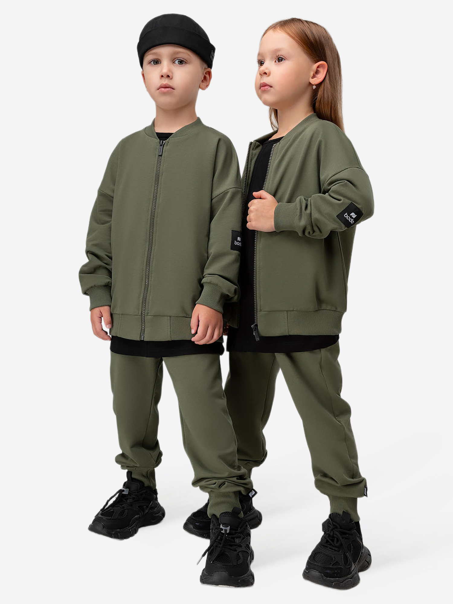 Изображение товара Спортивный костюм для мальчиков bodo светлый хаки зимний и всесезонный