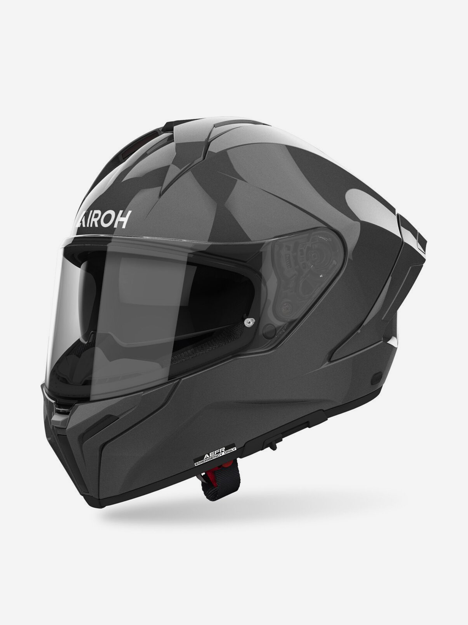 

Мотошлем Интеграл Airoh MATRYX COLOR Anthracite Glossy, Серый