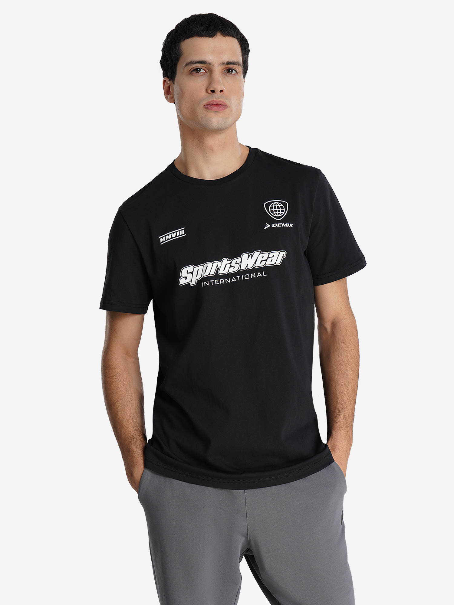 Футболка Demix Print, черный, арт. 33453