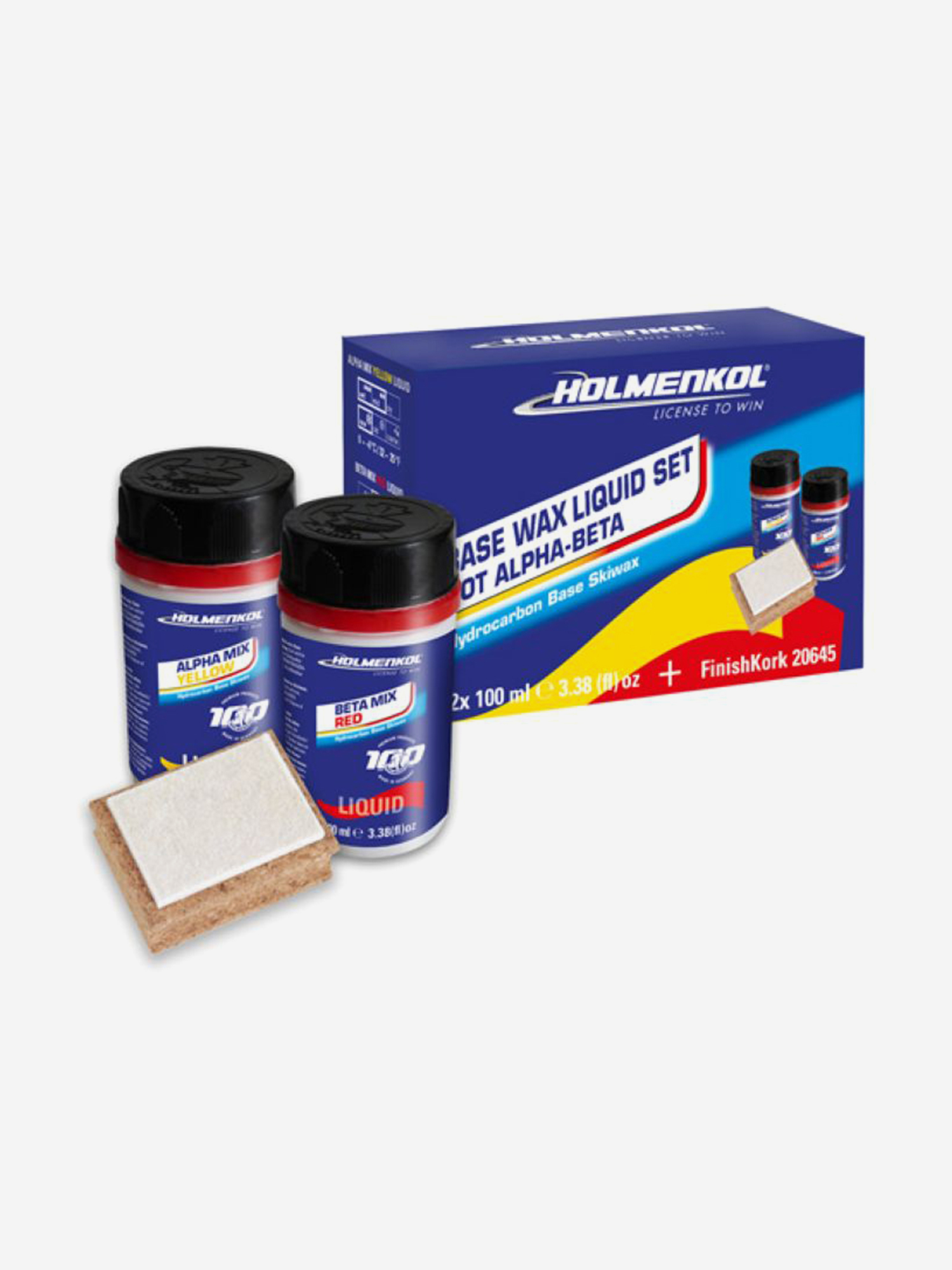 Изображение товара Набор жидких мазей скольжения Holmenkol Basic Liquid Set Hot 200 мл Германия