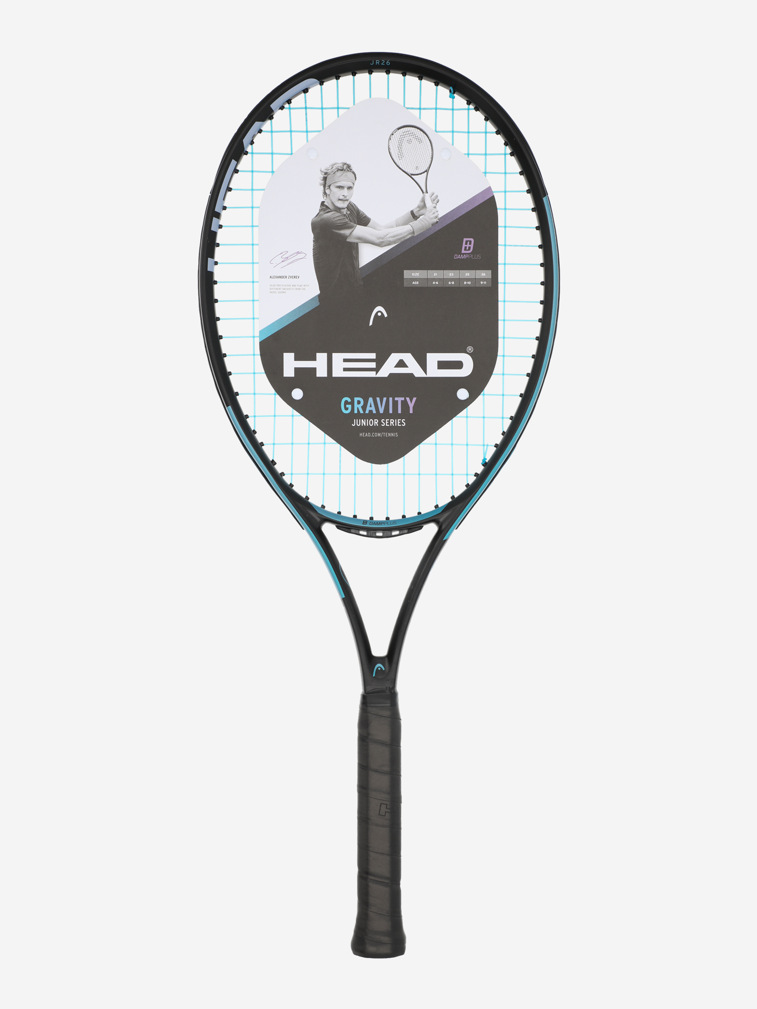

Ракетка для большого тенниса детская Head Gravity JR 26'', Черный