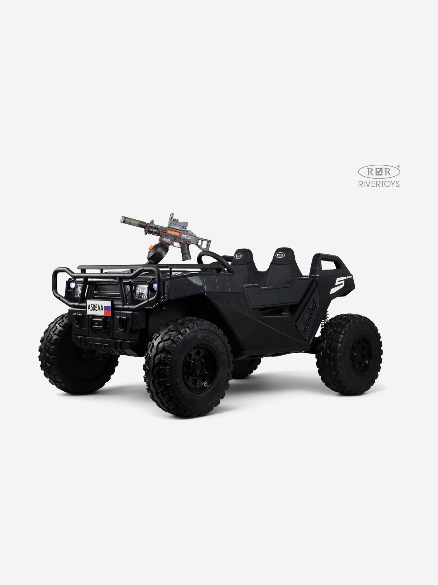 Изображение товара Детский электромобиль RIVERTOYS A505AA-LUX, Черный Изображение товара Детский электромобиль RIVERTOYS A505AA-LUX, Черный