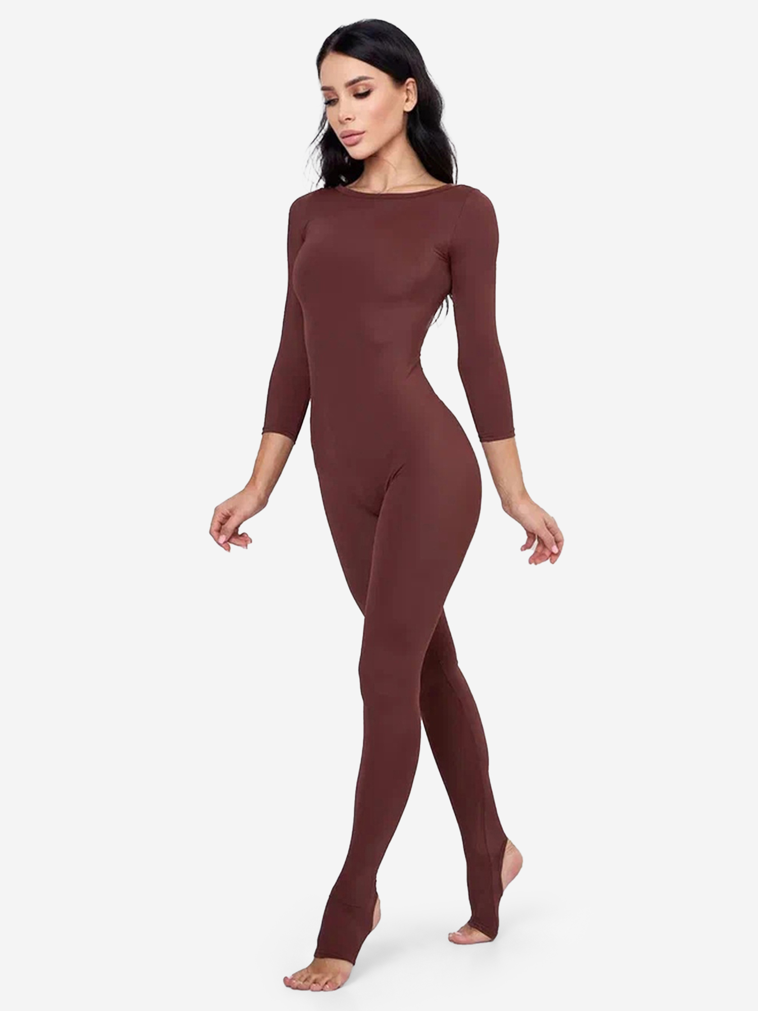 

Комбинезон Skin of Angel рукав 3/4, Коричневый