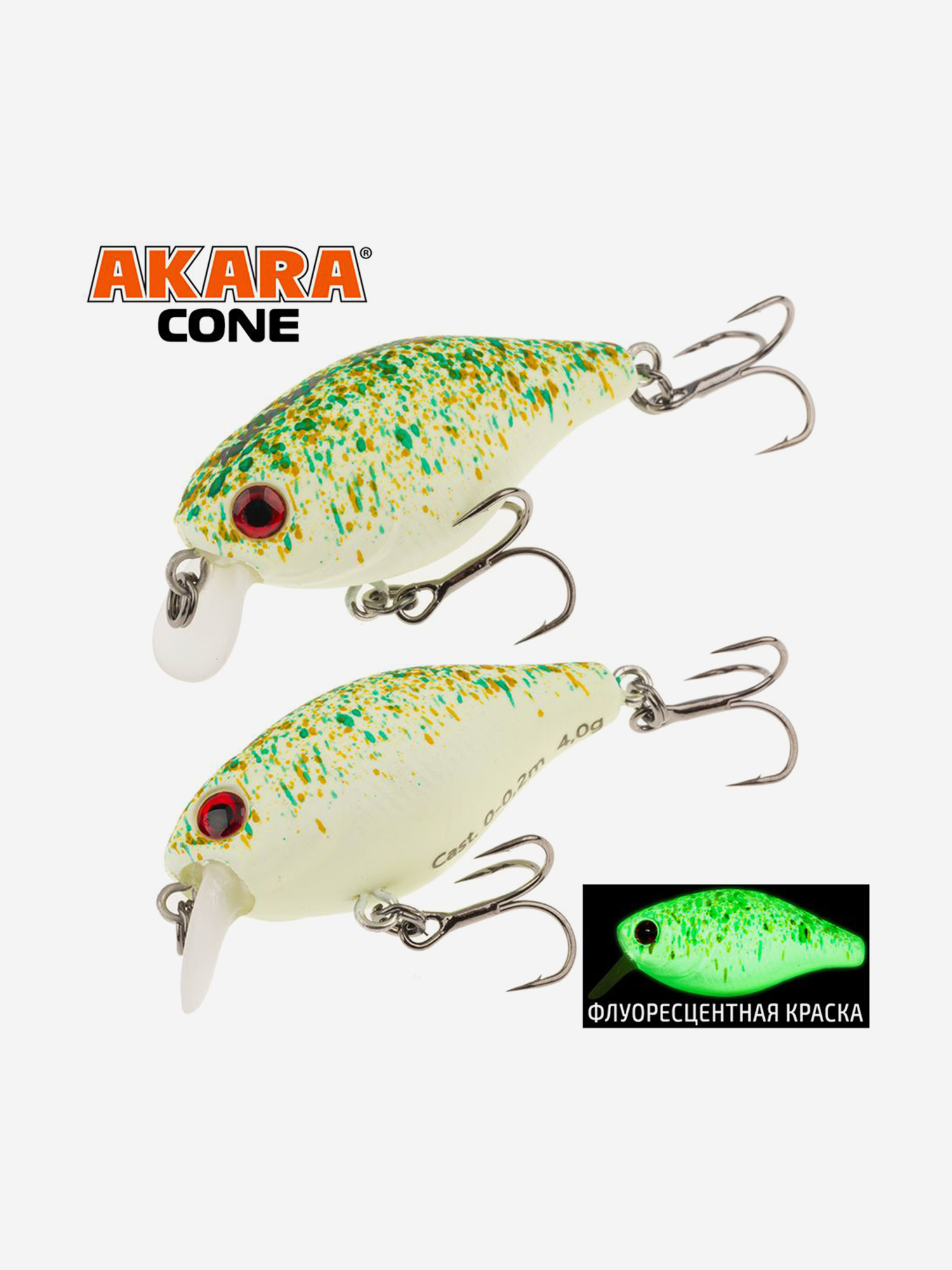 Изображение товара Воблер Akara Cone 35F кренк плавающий для форели и голавля