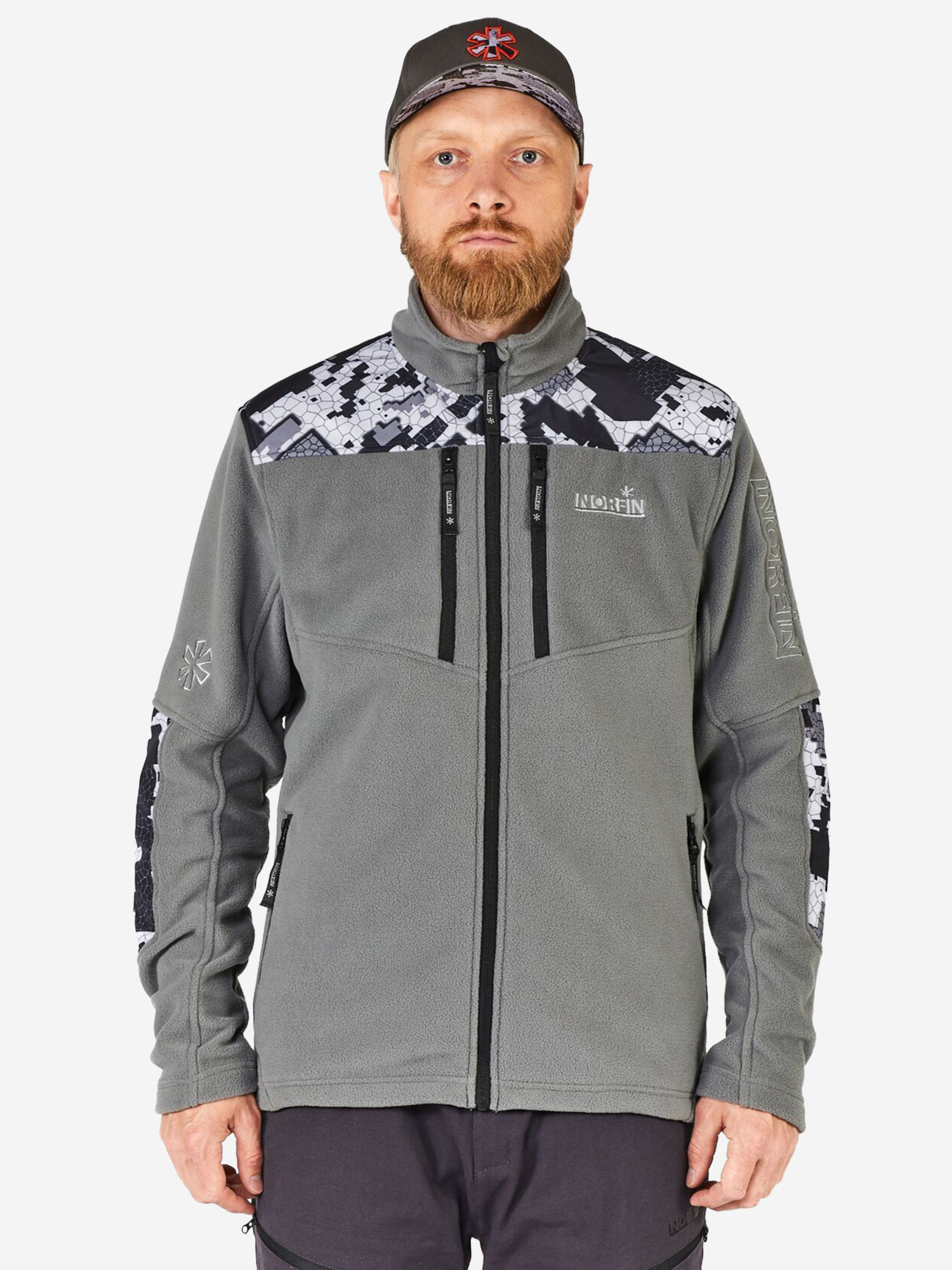 Изображение товара Флисовая толстовка Norfin GLACIER для рыбалки и охоты всесезонная