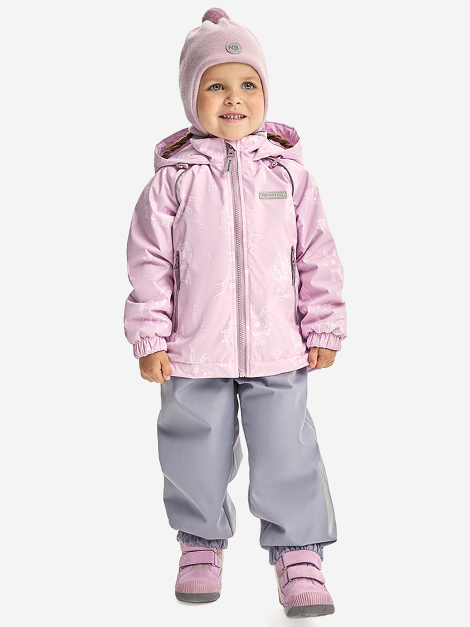 Изображение товара Костюм NIKASTYLE, Пудра/светло-серый