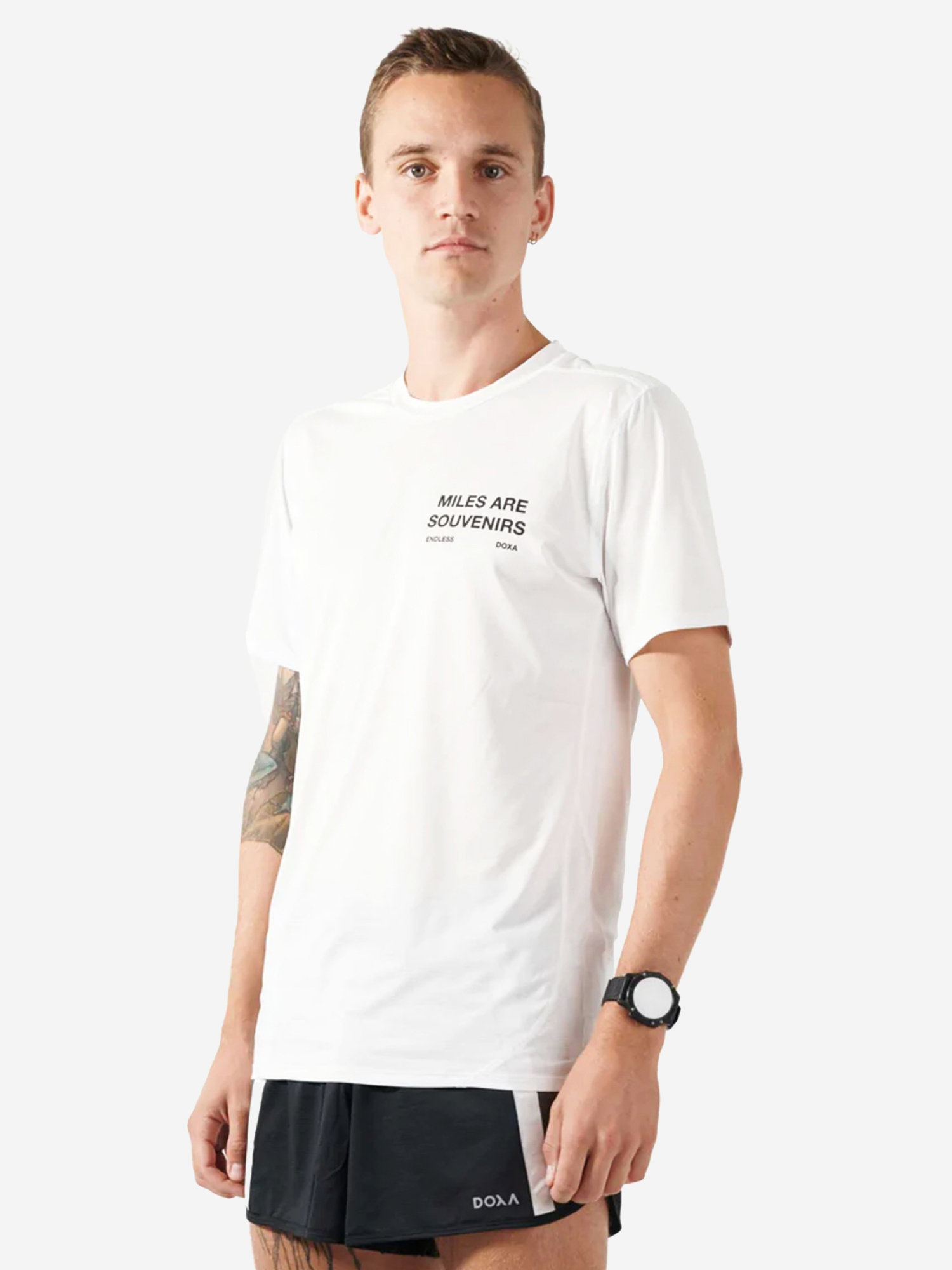 

Футболка для мужчин Doxa Run Troy Tee Miles, Белый
