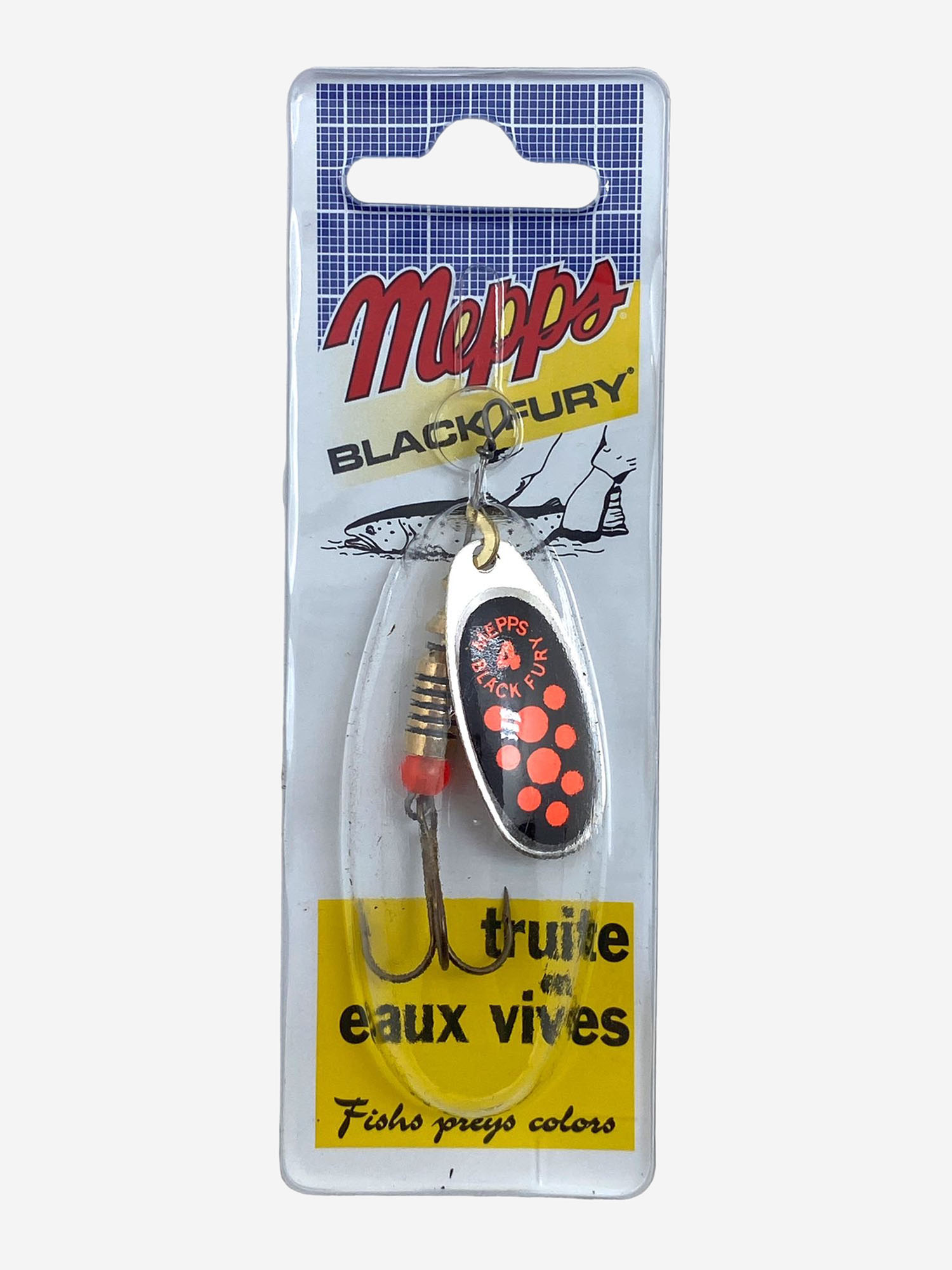 

Блесна вращающаяся MEPPS "Black Fury ORANGE AG" №4 (8 г) блистер, Серебряный