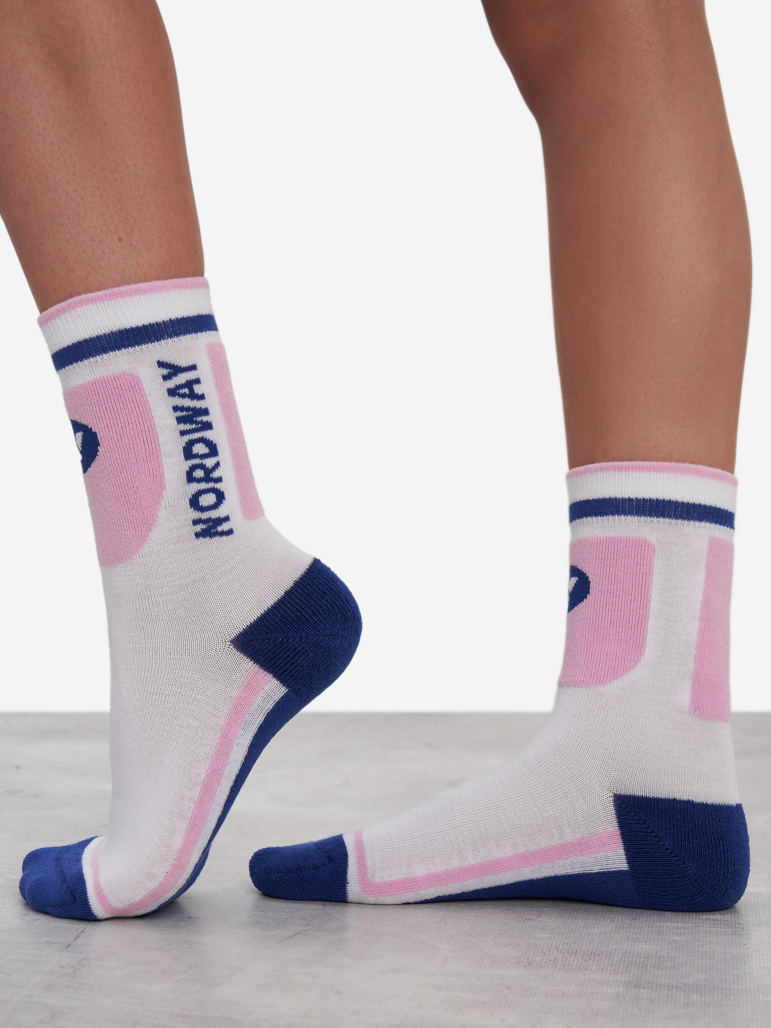 Изображение товара Носки для мальчиков Nordway, 1 пара, Белый/розовый Изображение товара Носки для мальчиков Nordway, 1 пара, Белый/розовый