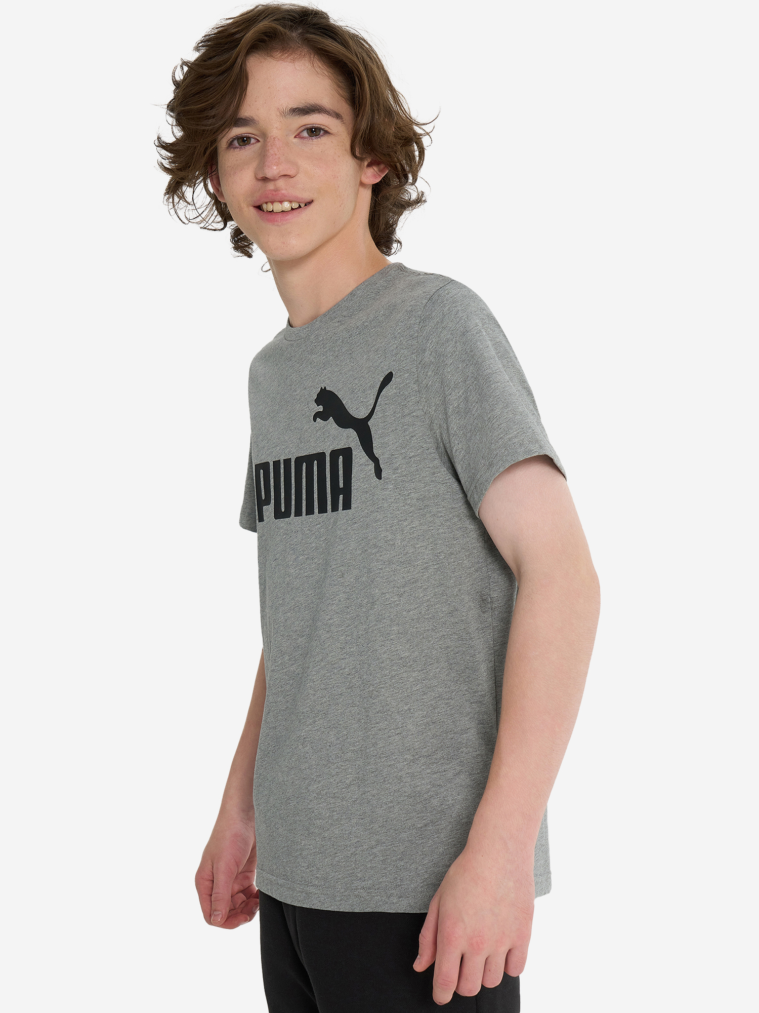 Футболка для мальчиков PUMA ESS Logo, Серый