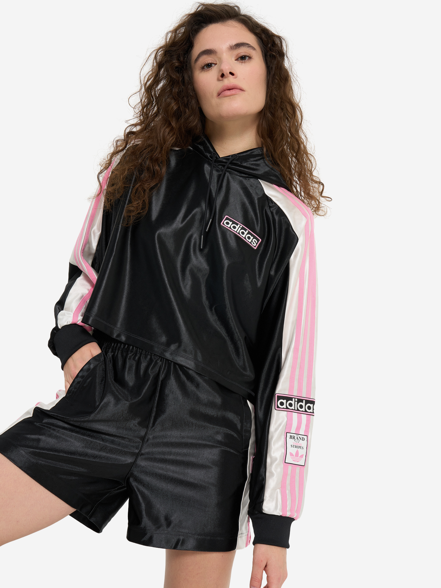 

Худи женское оверсайз adidas, Черный