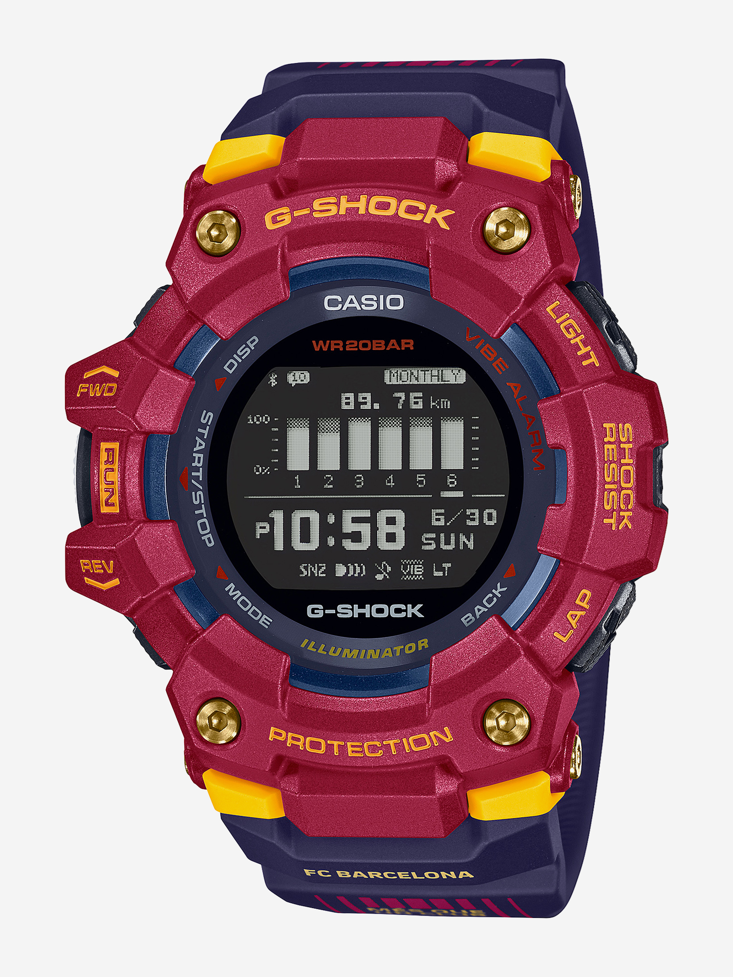 

Наручные часы Casio G-SHOCK GBD-100BAR-4E, Красный