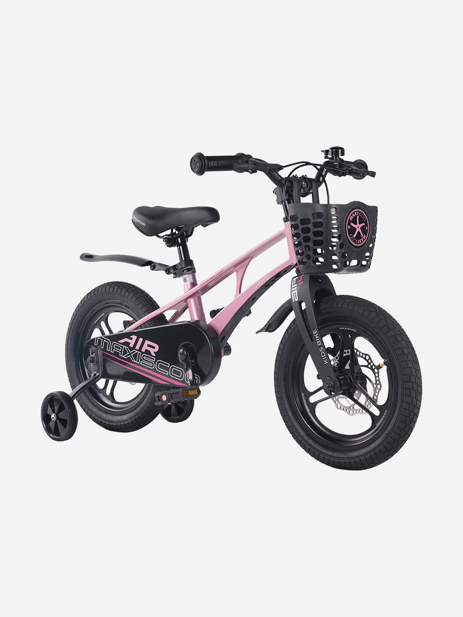 Изображение товара Maxiscoo AIR PRO 14 детский велосипед розовый 2026