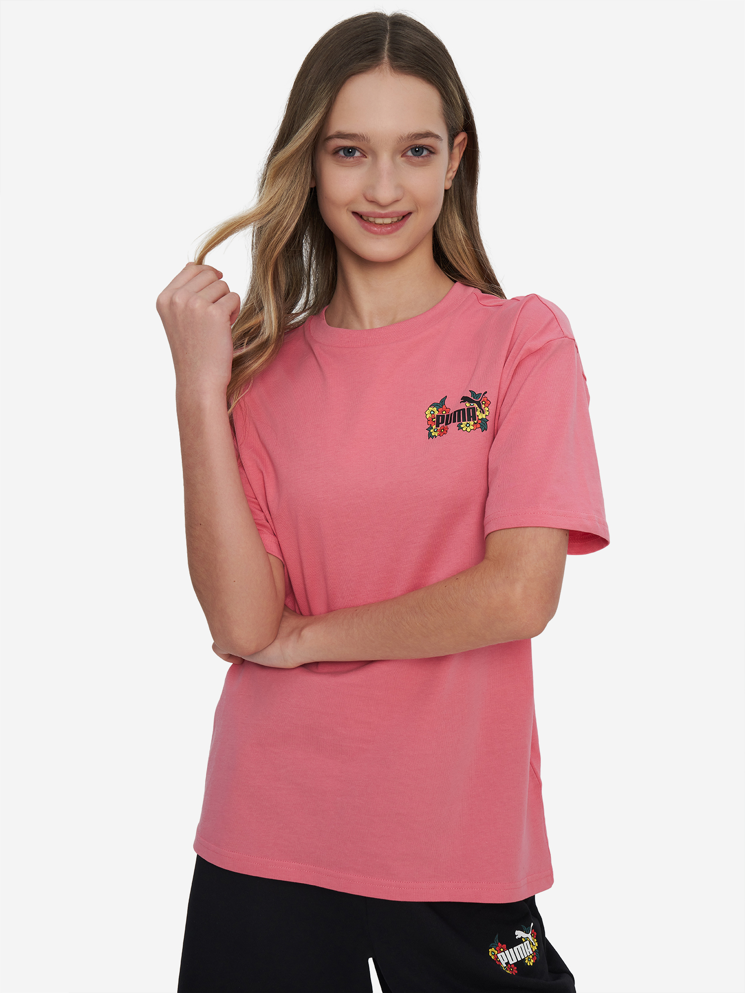 Изображение товара Футболка для девочек PUMA Mid90 S, Розовый