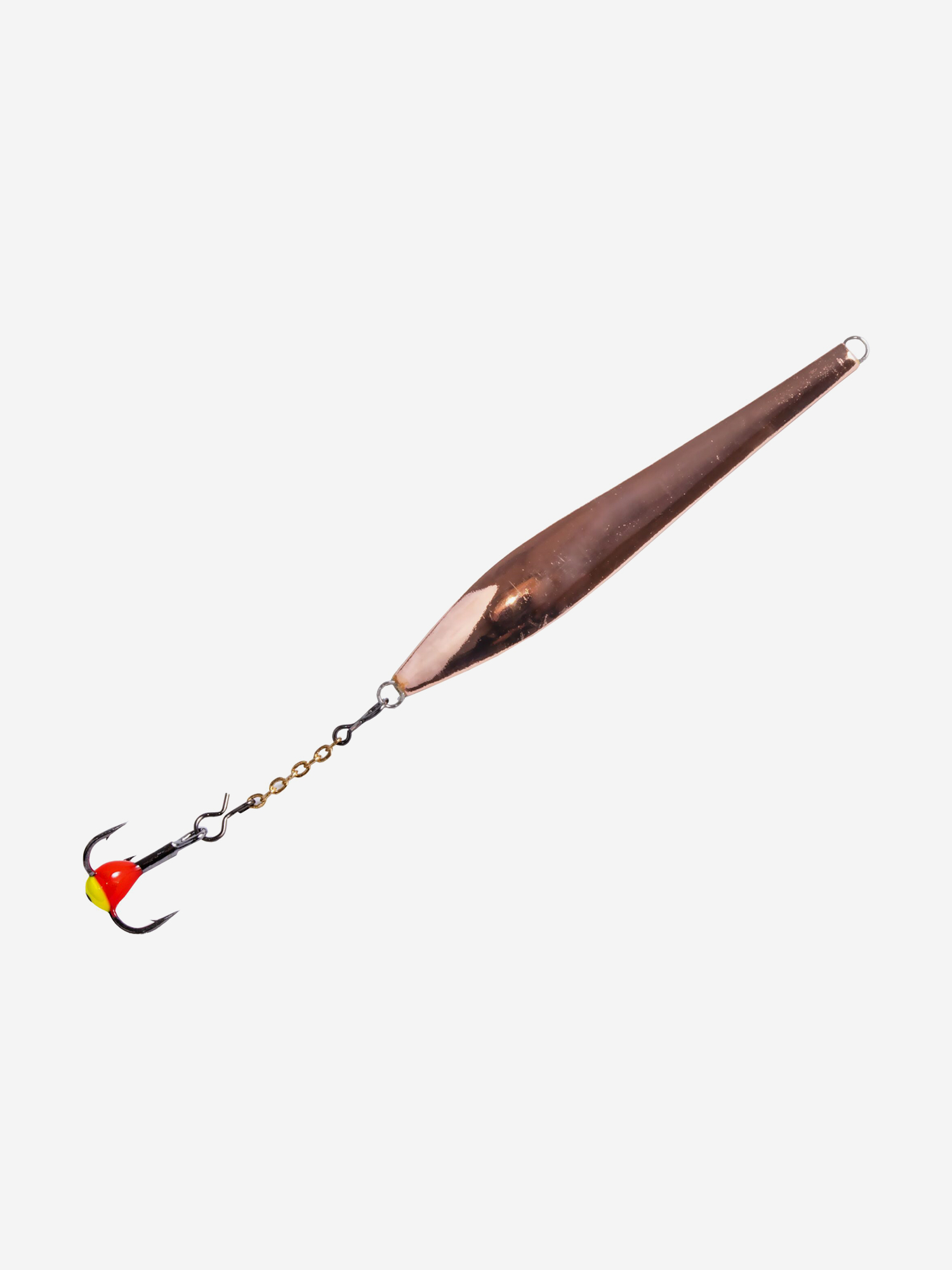 Изображение товара Блесна вертикальная зимняя Lucky John DOUBLE BLADE с цепочкой и тройником, длина 45 мм CS, блистер