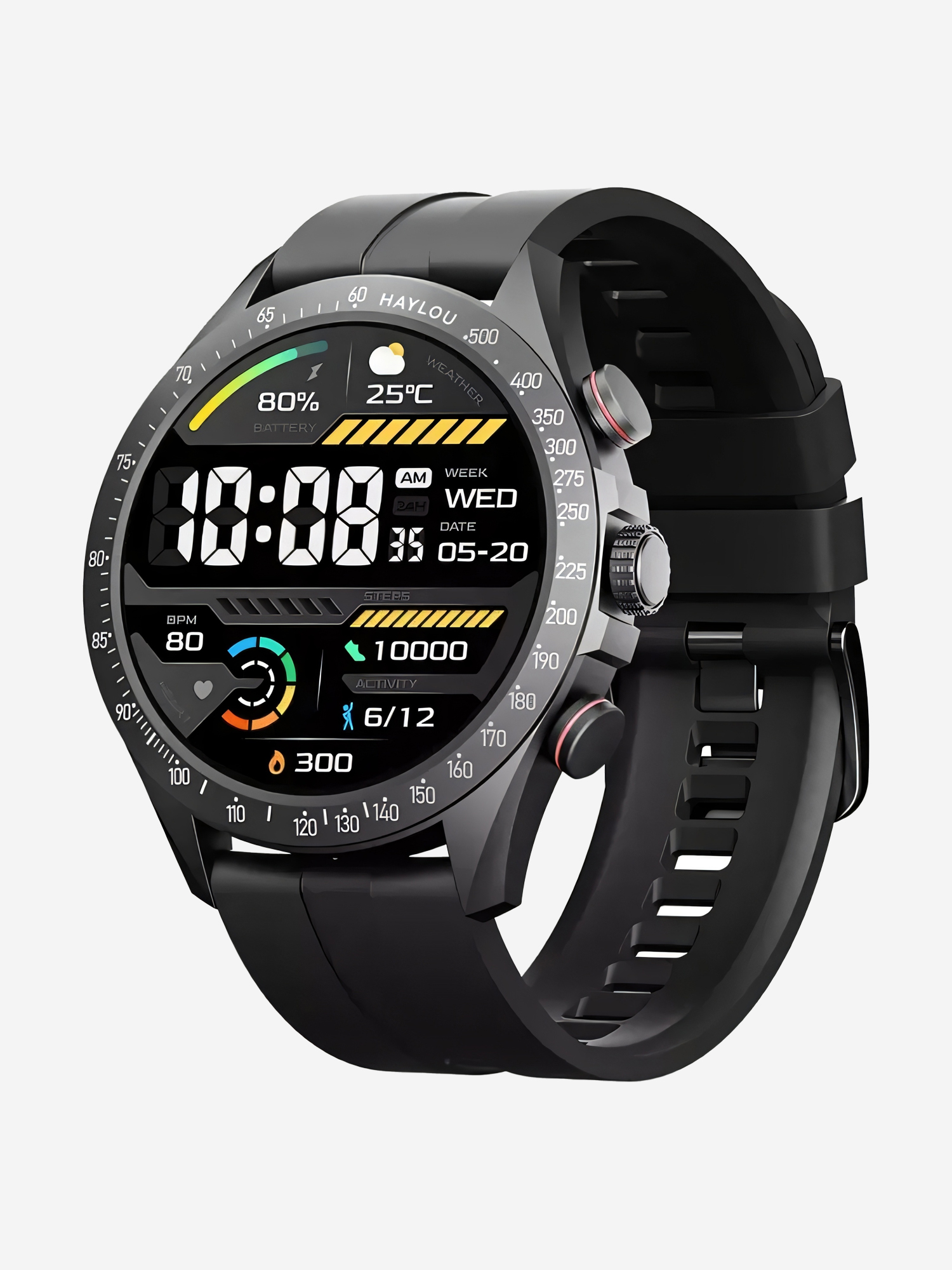 

Умные часы HAYLOU Solar Pro LS18, черные, EU, Черный
