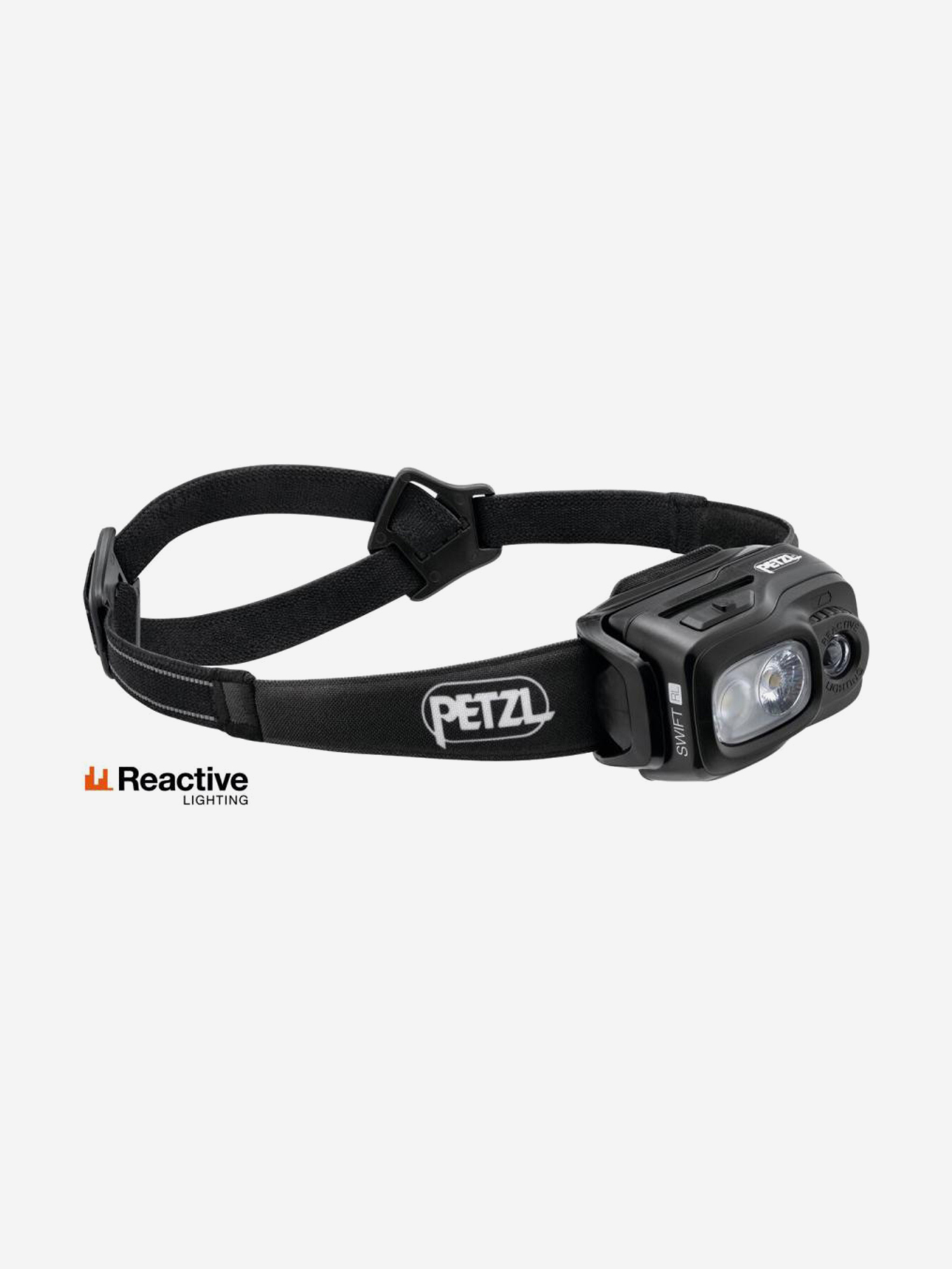 Изображение товара Полногабаритный налобный фонарь Petzl SWIFT RL черный для туризма и походов