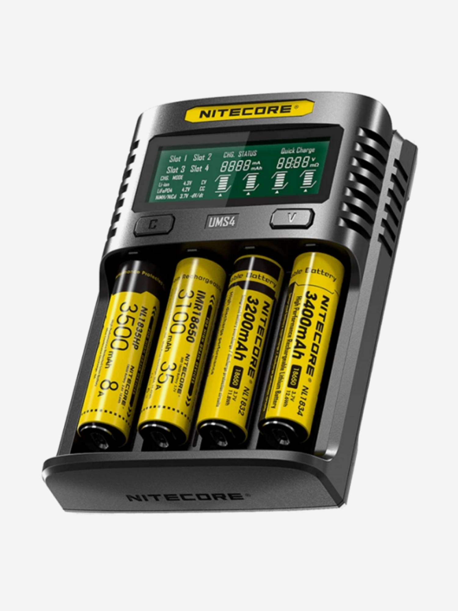 

Зарядное устройство Nitecore UMS4 на 4*АКБ, Черный