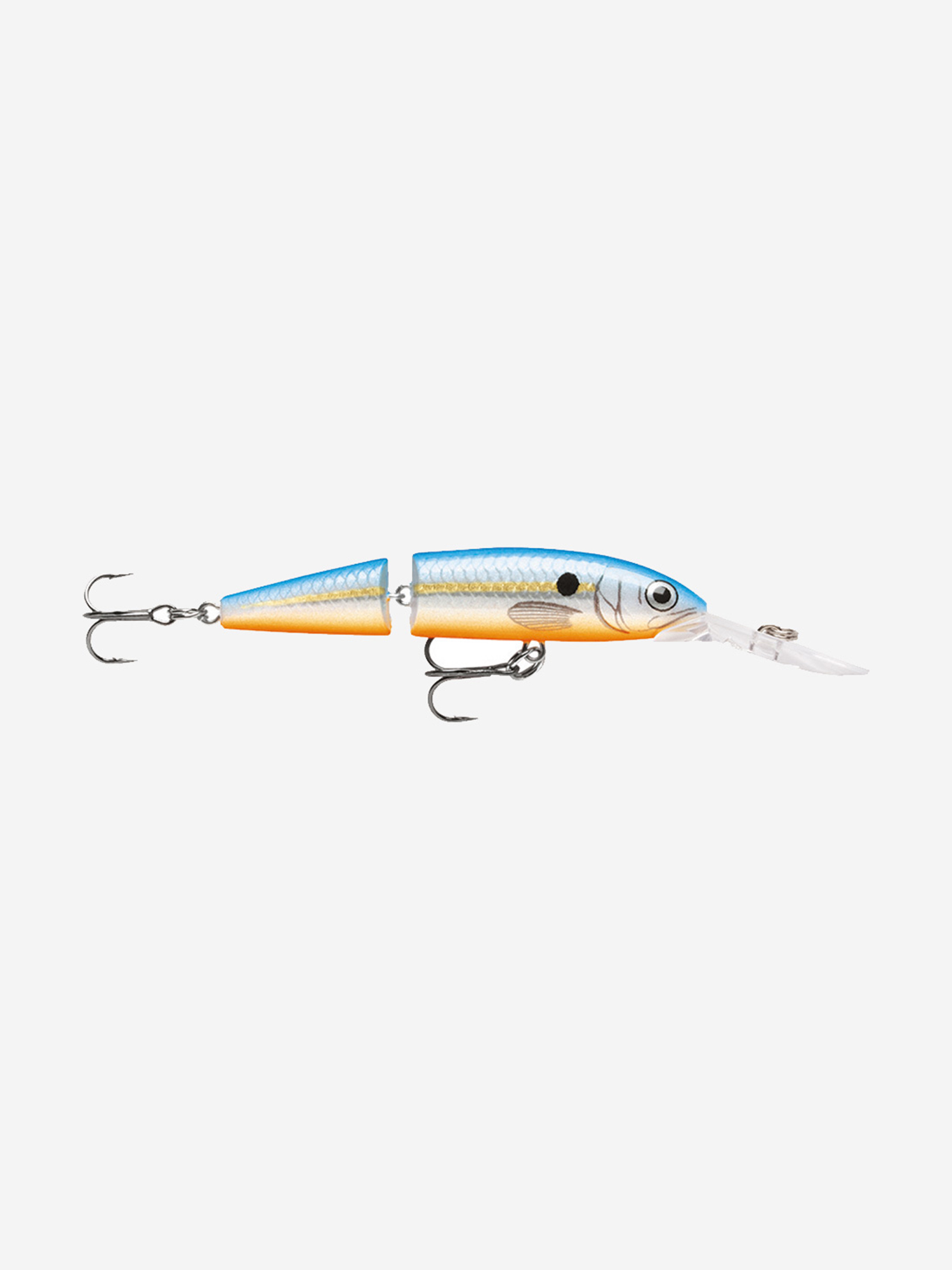 

Воблер для рыбалки RAPALA Jointed Deep Husky Jerk 08, 8см, 5гр, цвет BSD, нейтральный, Серебряный