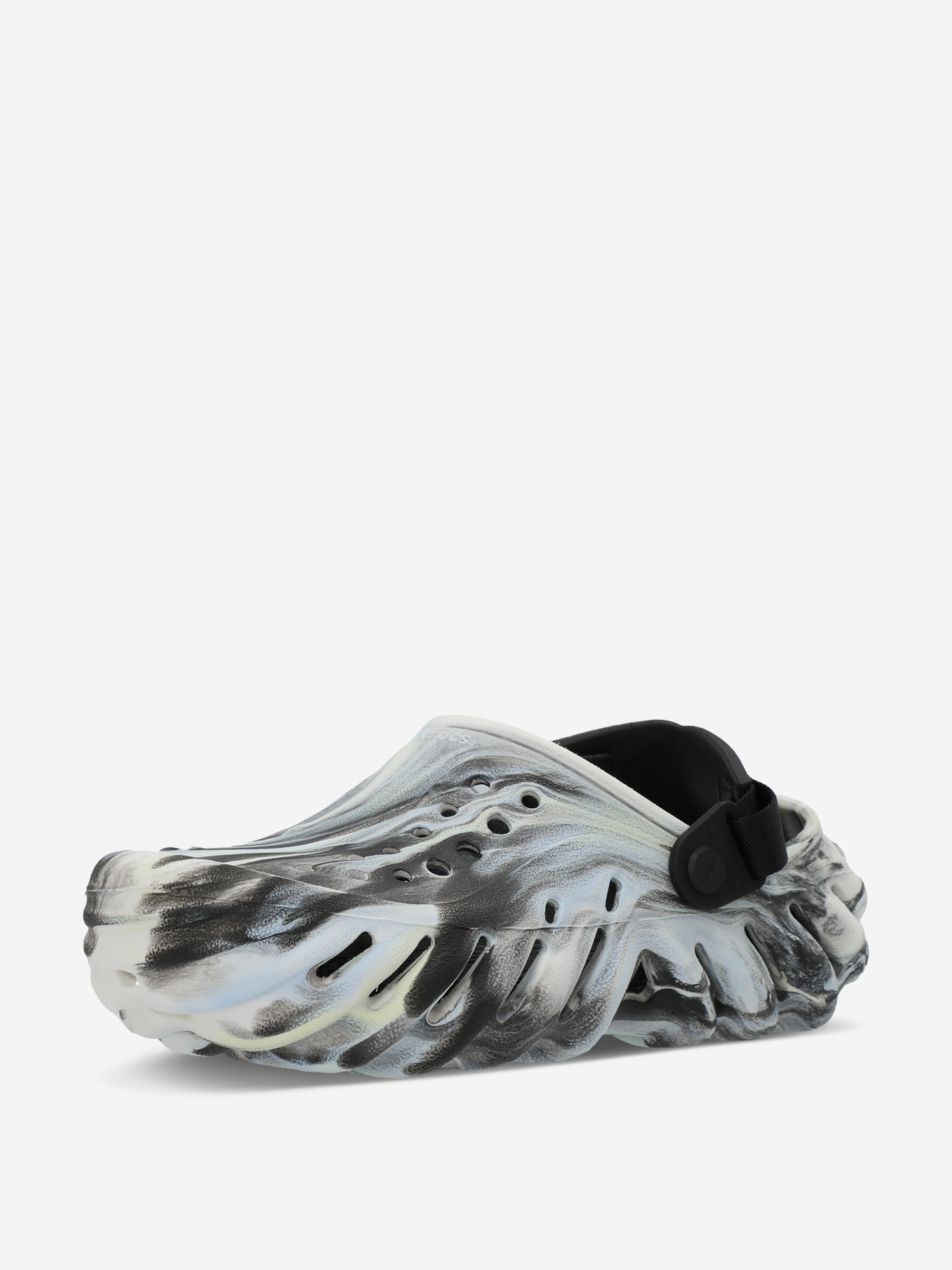 фото Сабо для мальчиков crocs echo glow marbled clog, черный