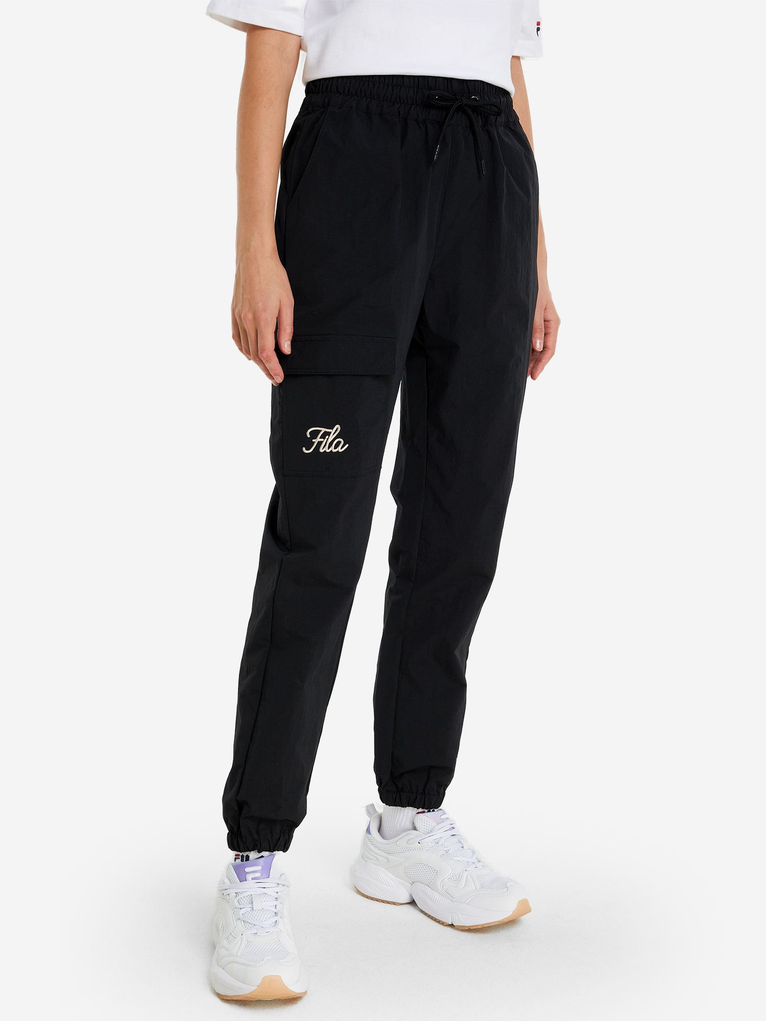 Брюки женские оверсайз FILA Igadi, Черный