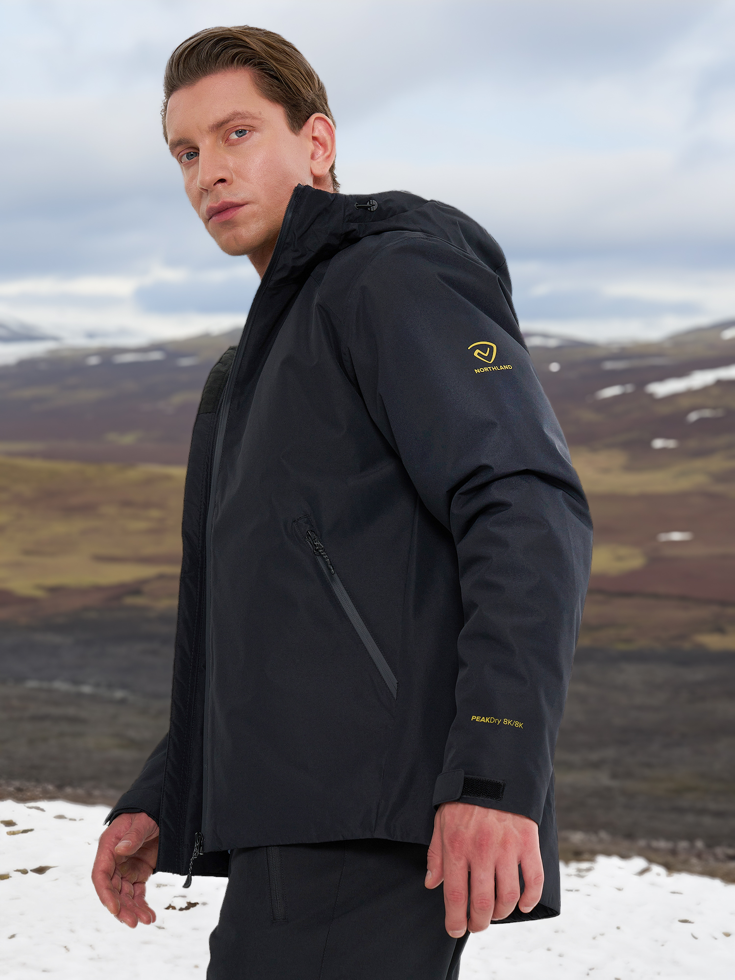 

Куртка утепленная мужская Northland Glodis PEAKDry, Черный