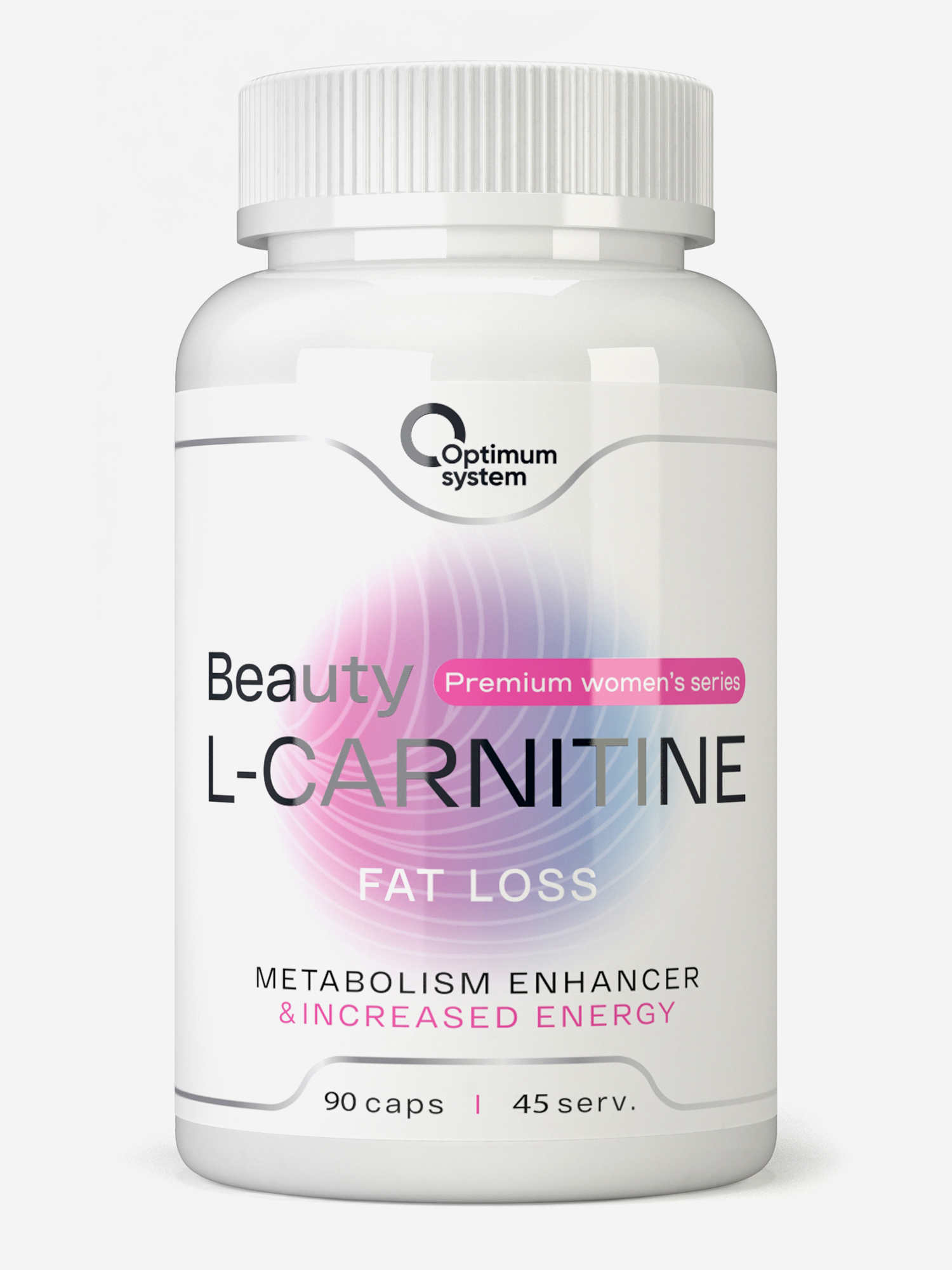 

Комплекс Optimum System L-Carnitine Beauty + Chrome Picolinate, 90 шт, Белый