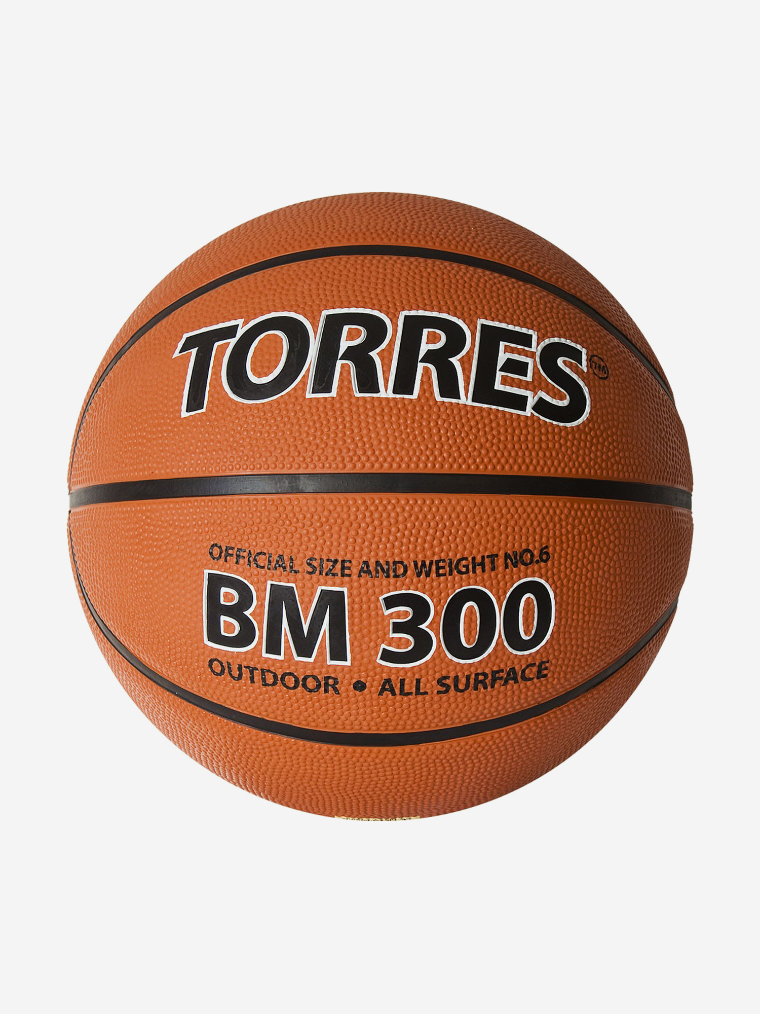 

Мяч баскетбольный Torres BM300 арт.B02016 р.6, Оранжевый