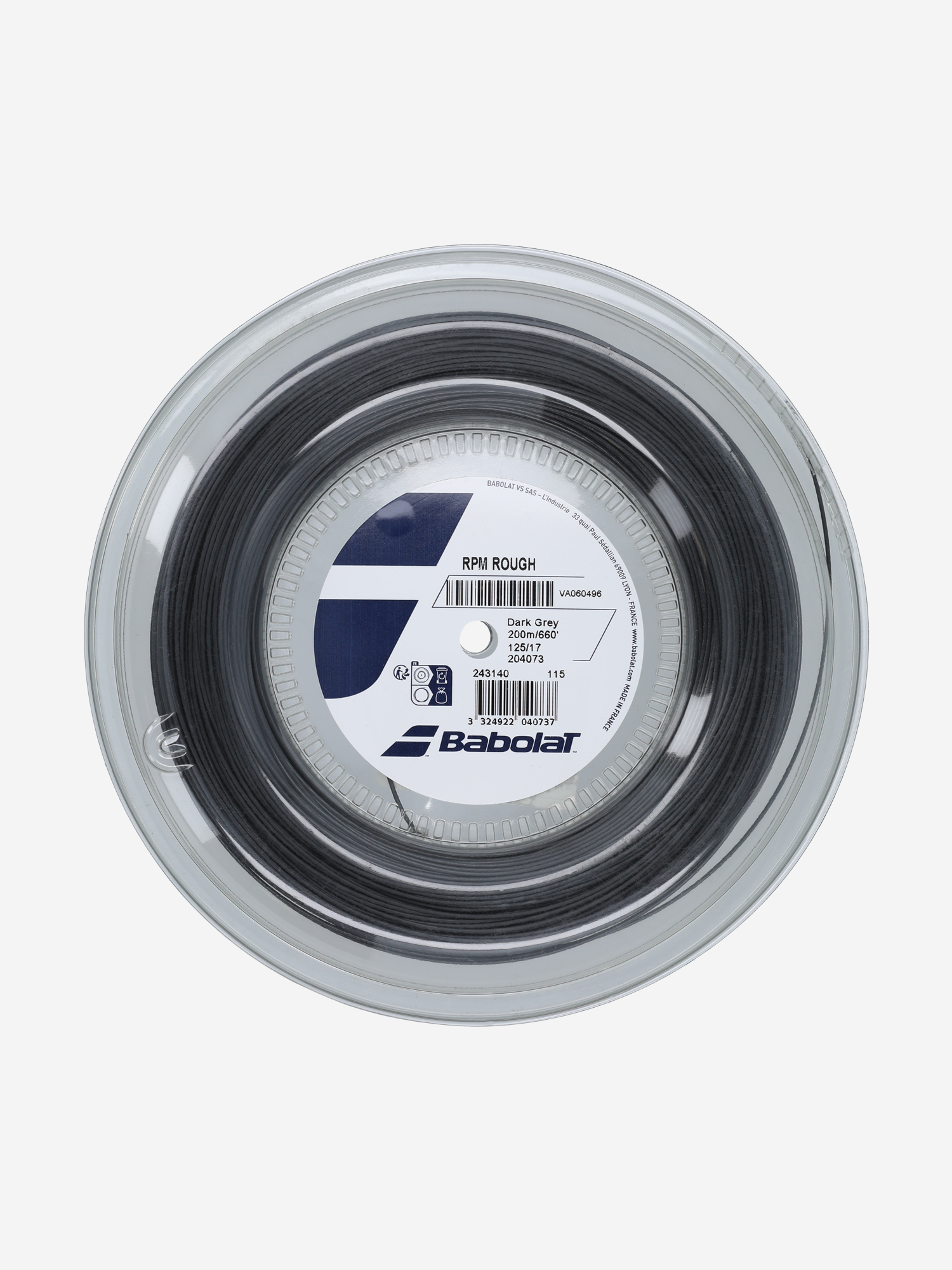 

Струна для большого тенниса Babolat RPM Rough, Серый