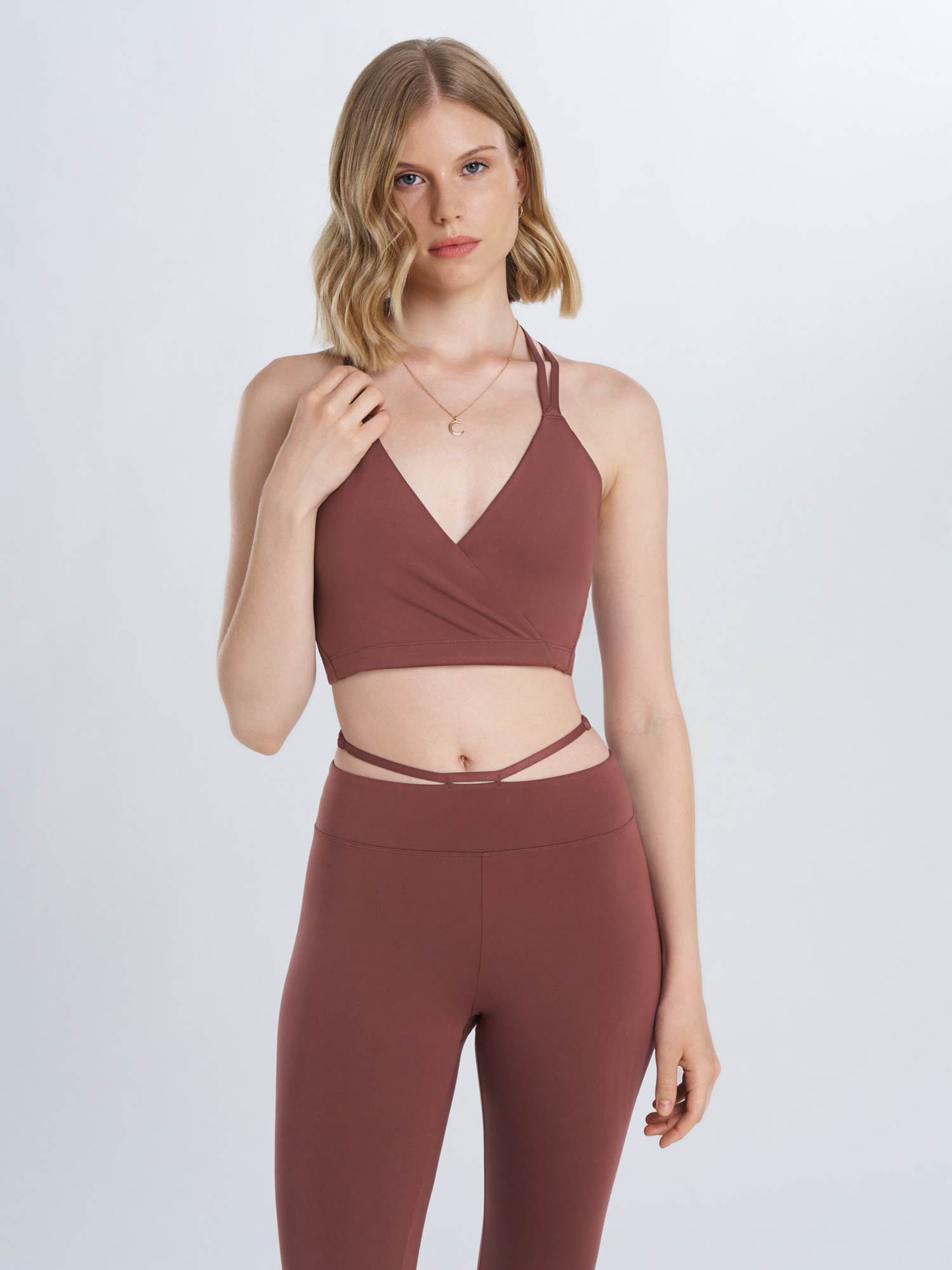 Топ бра спортивный Sensana, коричневый, арт. 138956s7w-t3