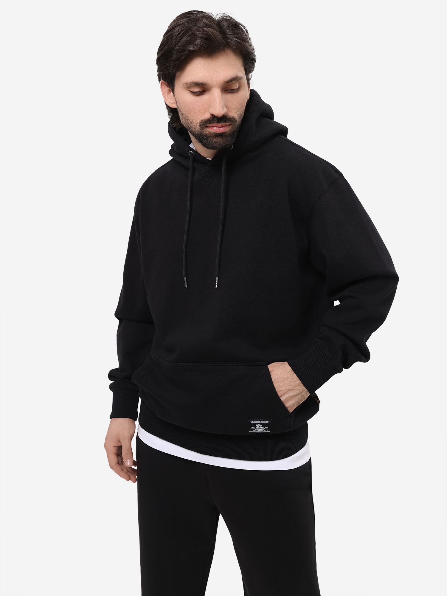 

Худи с капюшоном Essential French Hoodie Gen II Alpha Industries, Черный