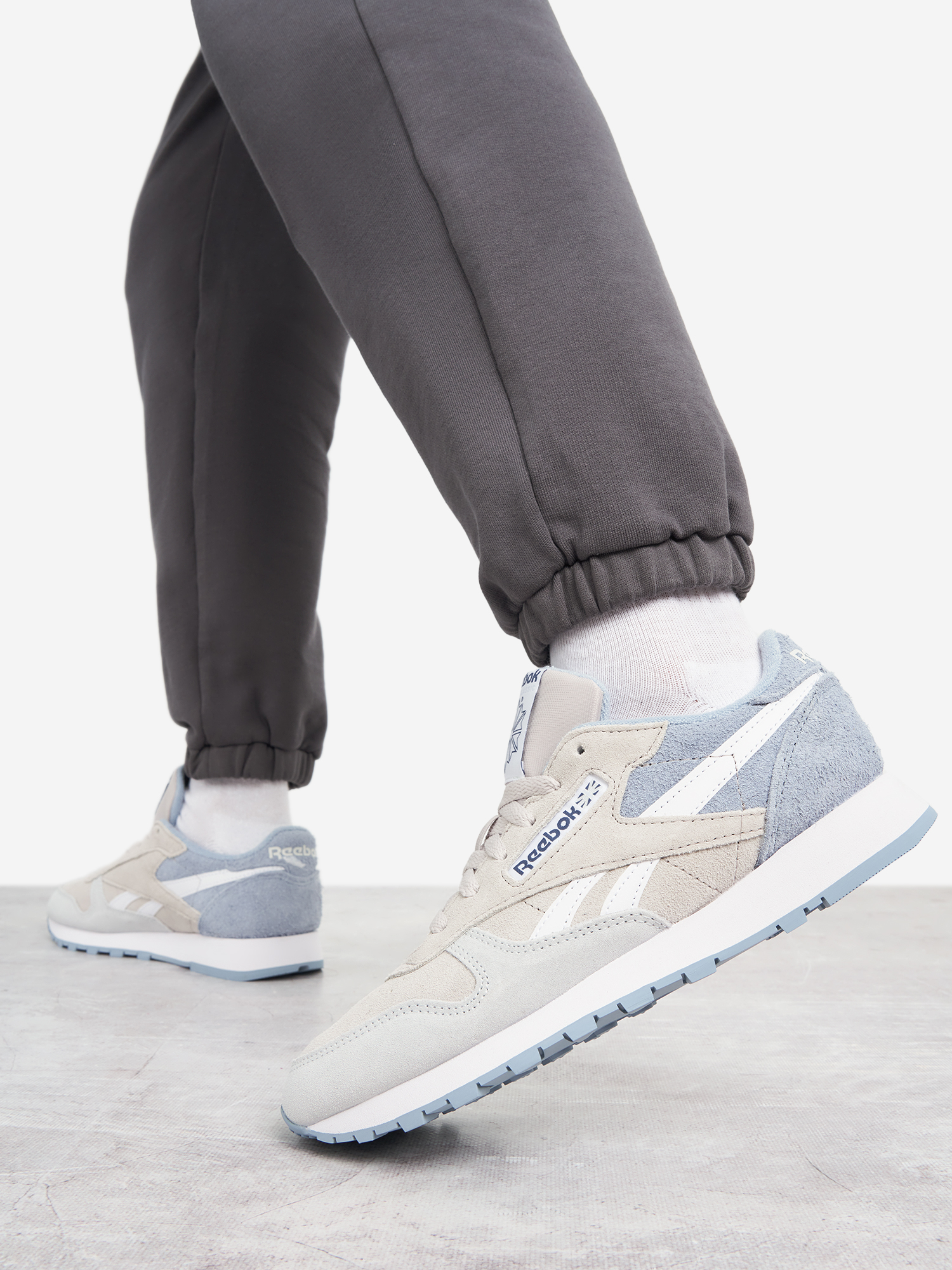 Кроссовки Reebok Classic Leather, бежевый, арт. 100230778r00-.