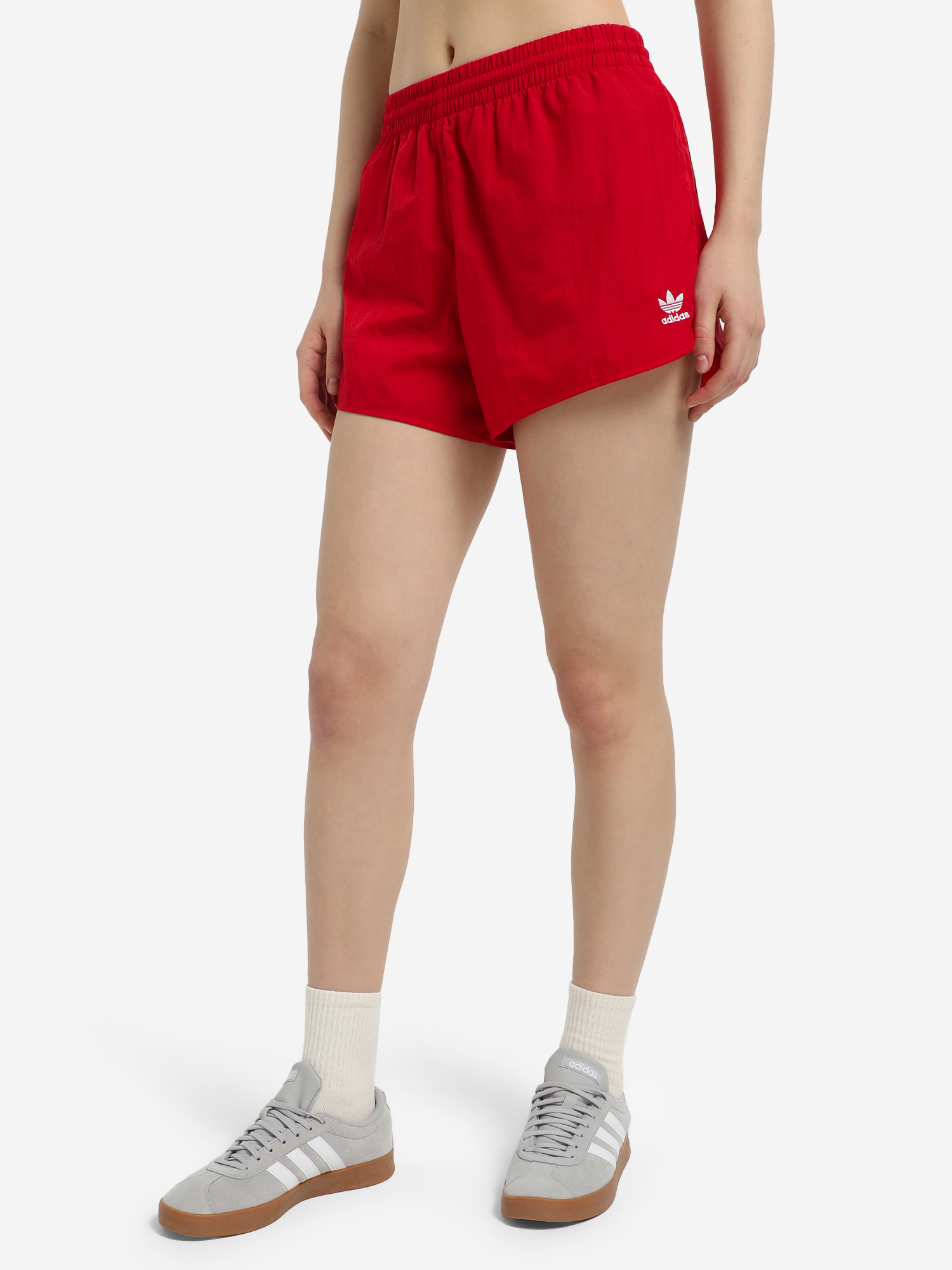 Шорты женские adidas 3-Stripes, Красный бинты эластичные adidas aiba rules boxing crepe bandage пара adibp031 красный