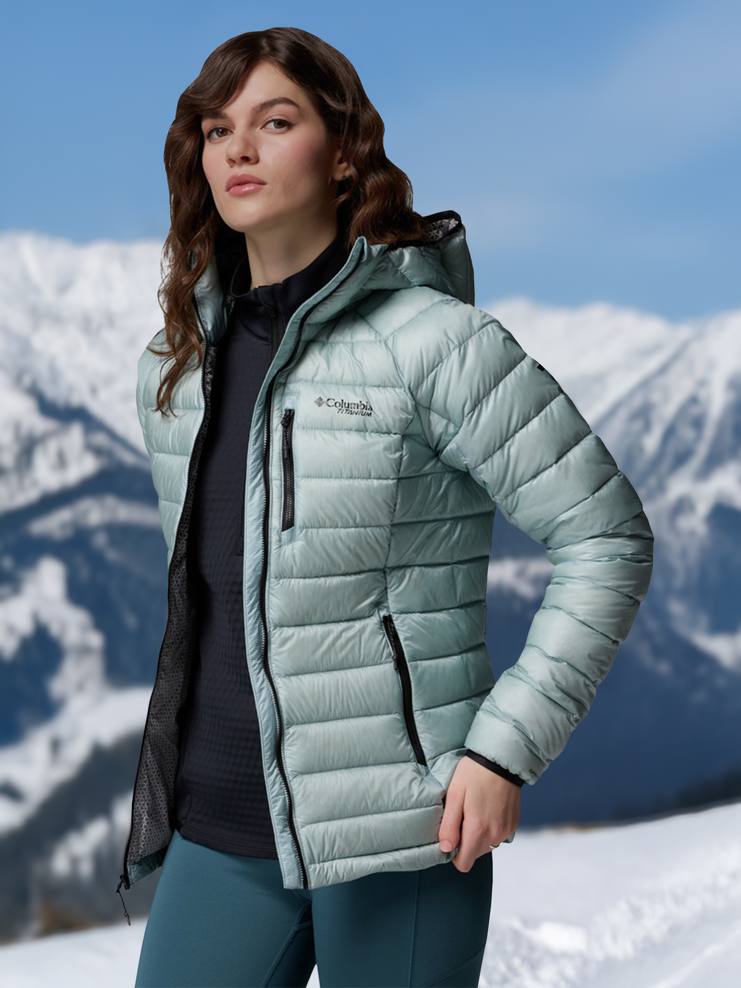 Изображение товара Пуховик женский Columbia Arctic Crest Down Hooded Jacket Изображение товара Пуховик женский Columbia Arctic Crest Down Hooded Jacket
