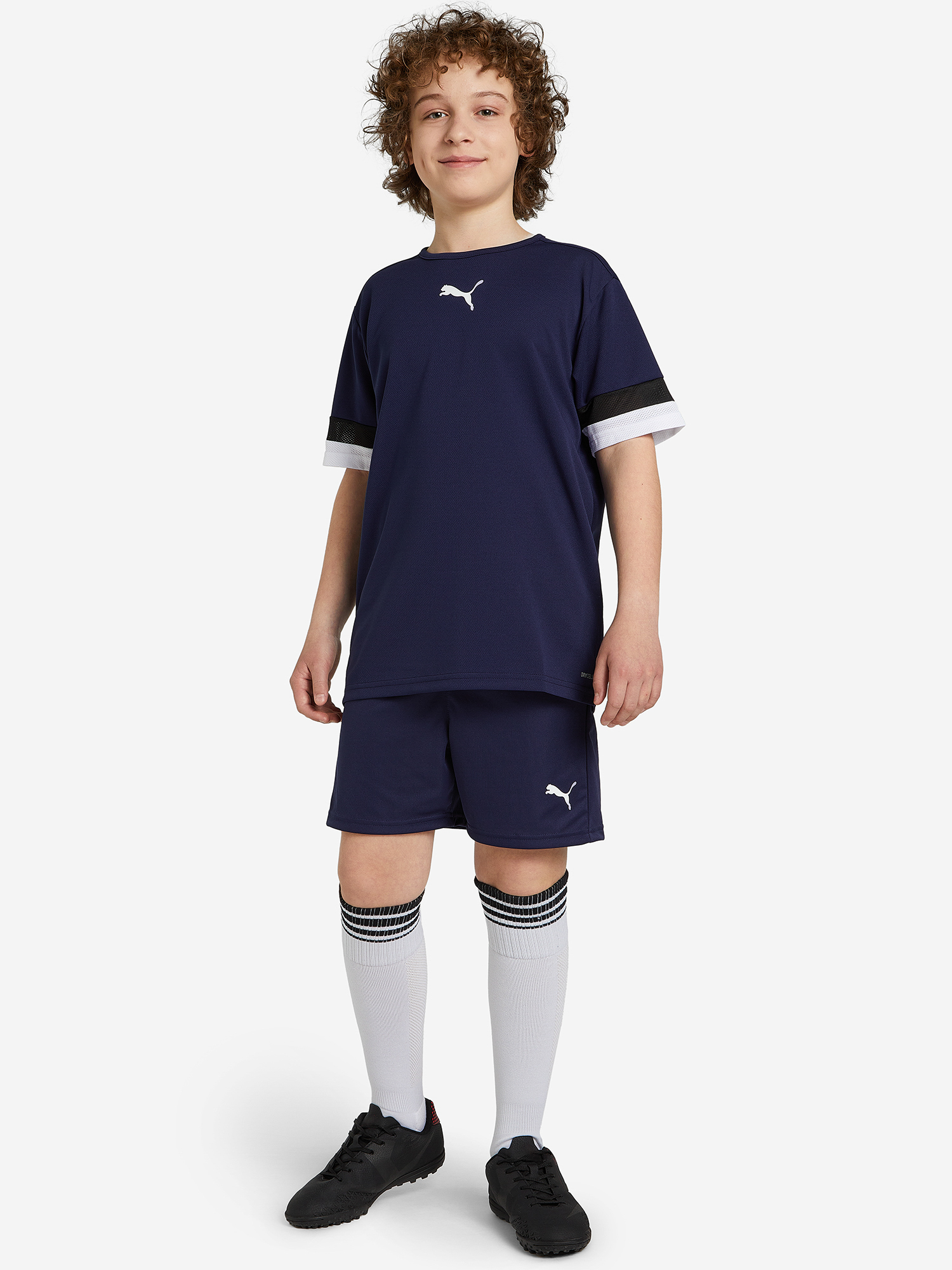 фото Футболка для мальчиков puma teamrise jersey, синий