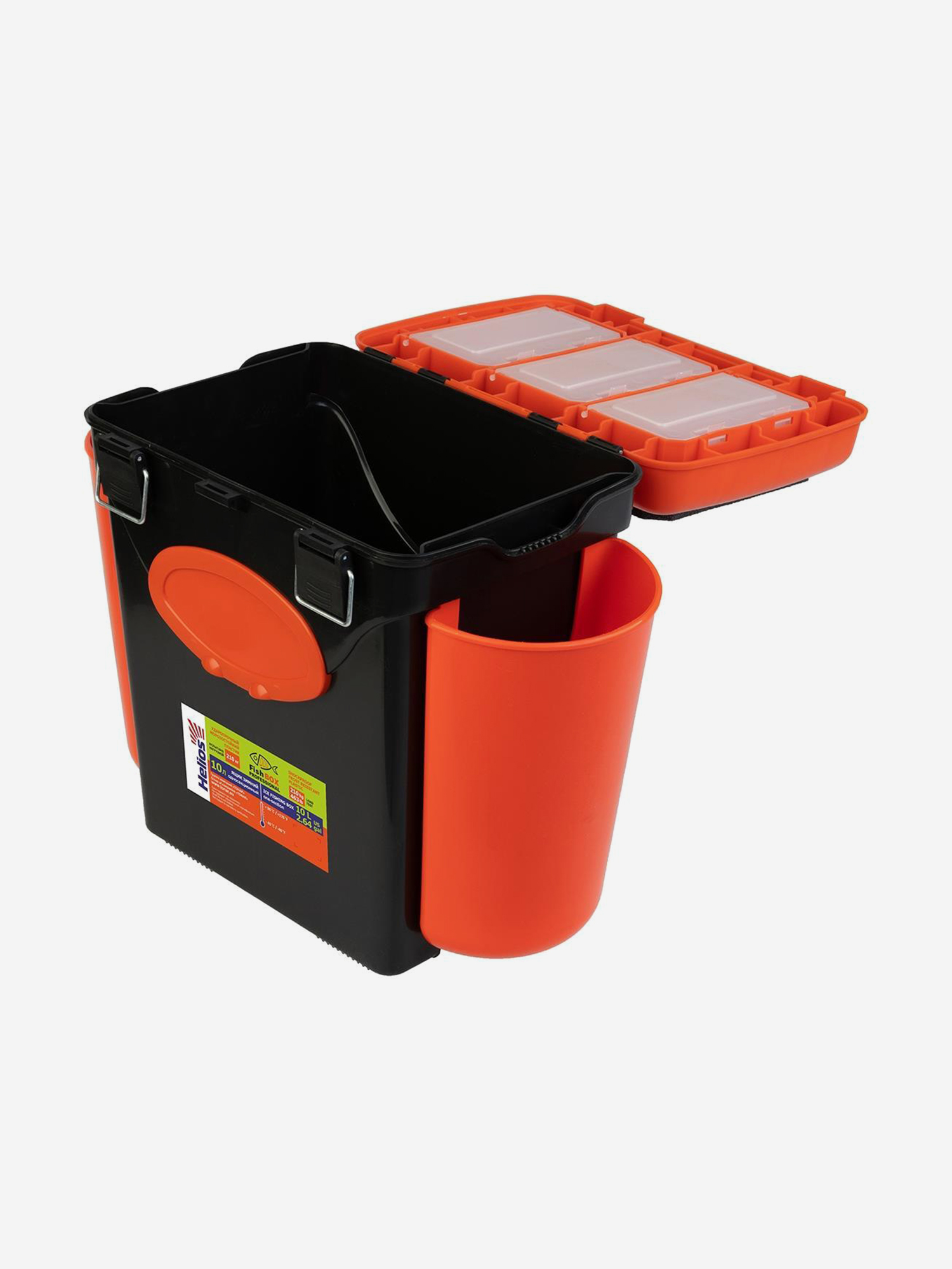 

Ящик рыболовный зимний FishBox односекционный (10л) оранжевый Helios, Оранжевый