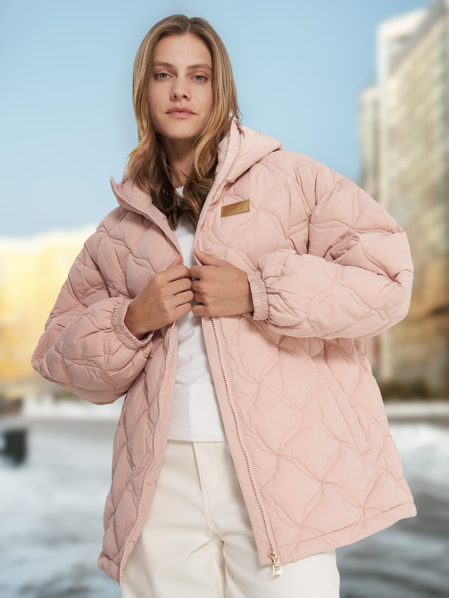 

Пуховик женский FILA, Бежевый