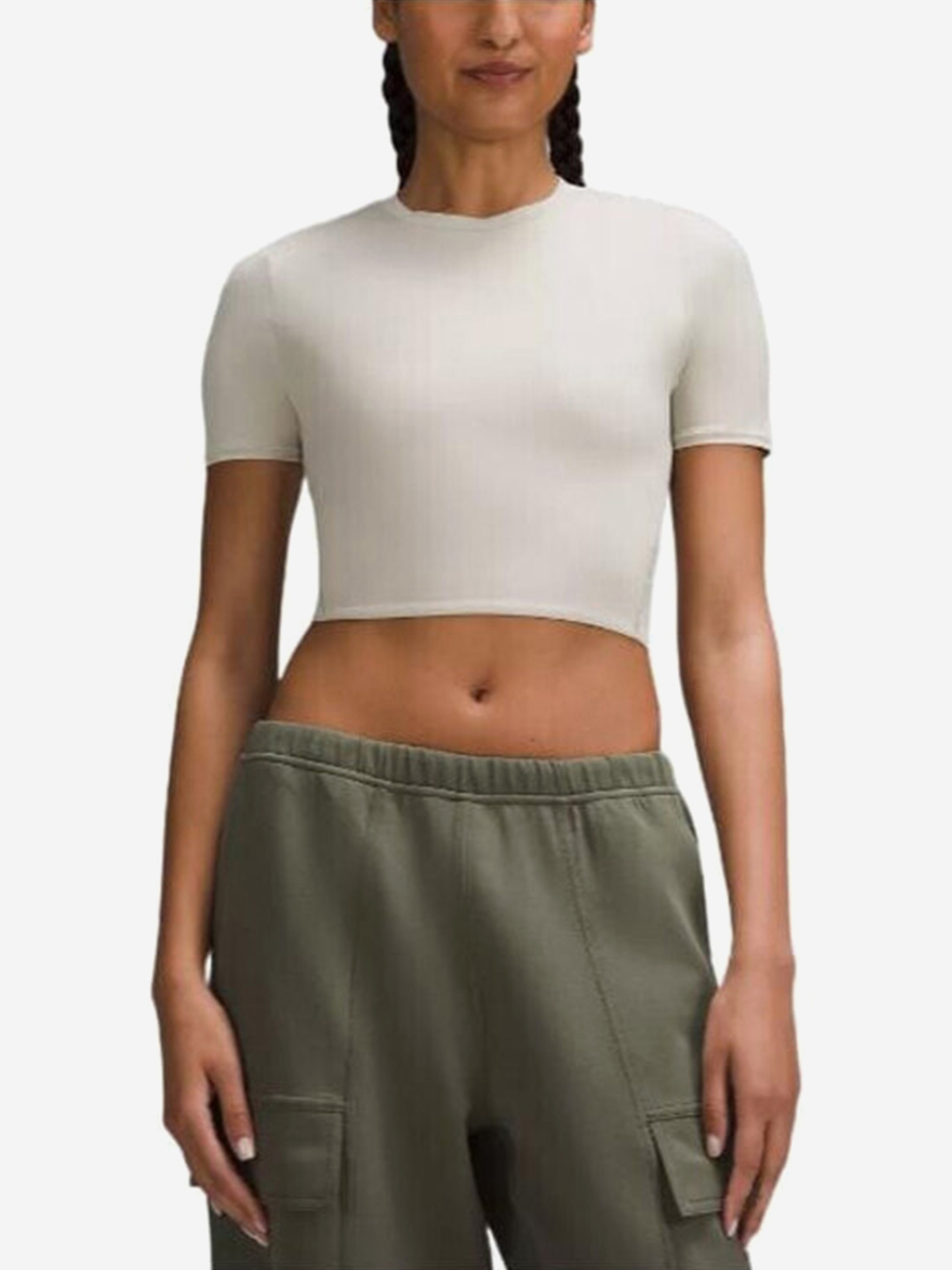 Изображение товара Футболка для активного отдыха Lululemon женская бежевого цвета