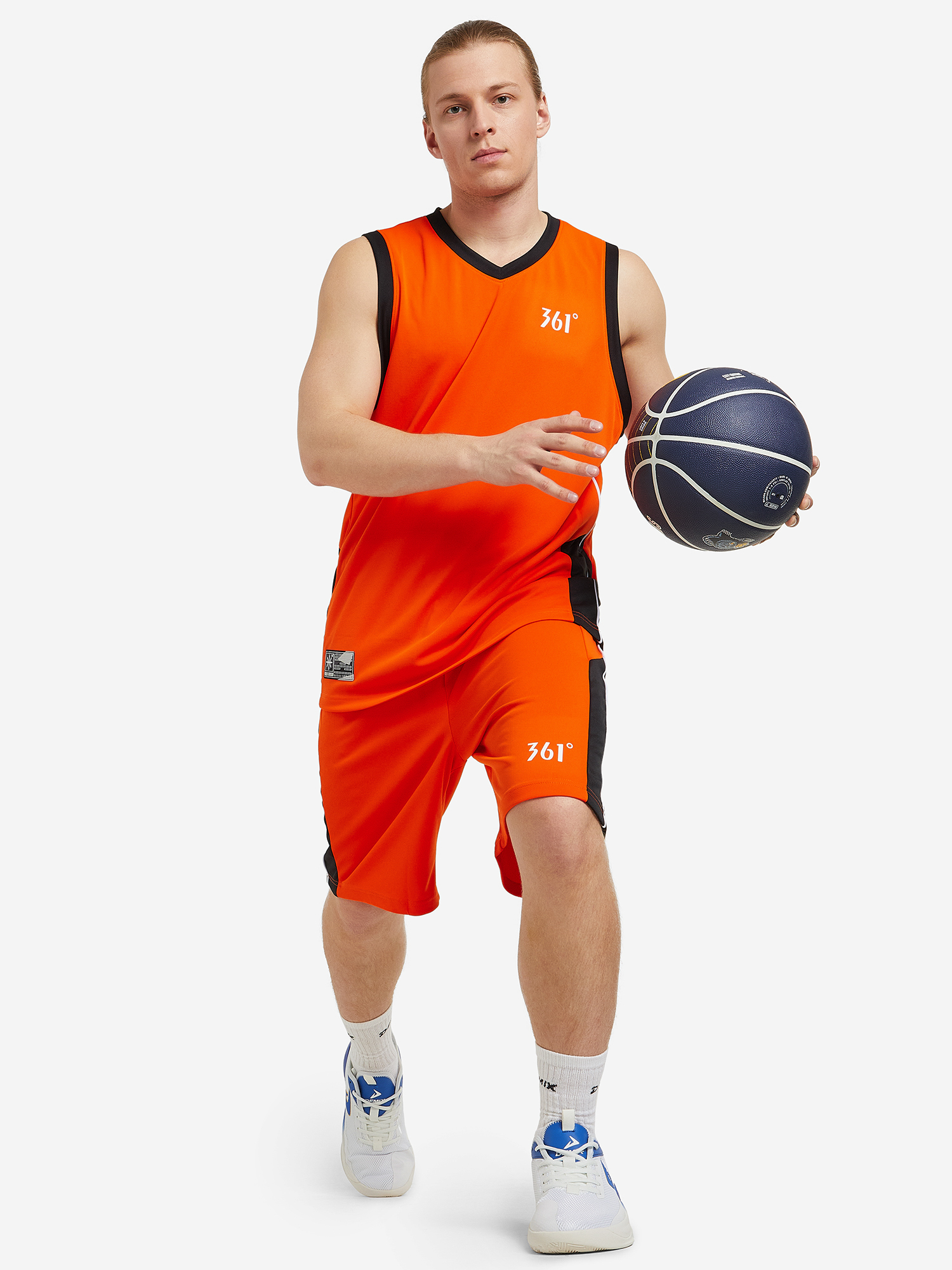 Изображение товара Мужской комплект баскетбольной формы 361° свободный покрой эластичный