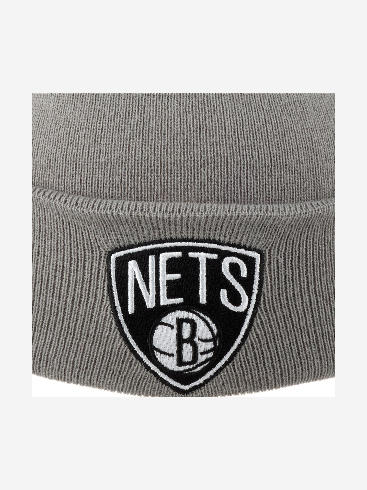 Шапка с отворотом MITCHELL NESS EU175-TEAMTALK-GRY Brooklyn Nets NBA (серый), Серый 58-939XDOXM4K-08, размер Без размера - фото 4