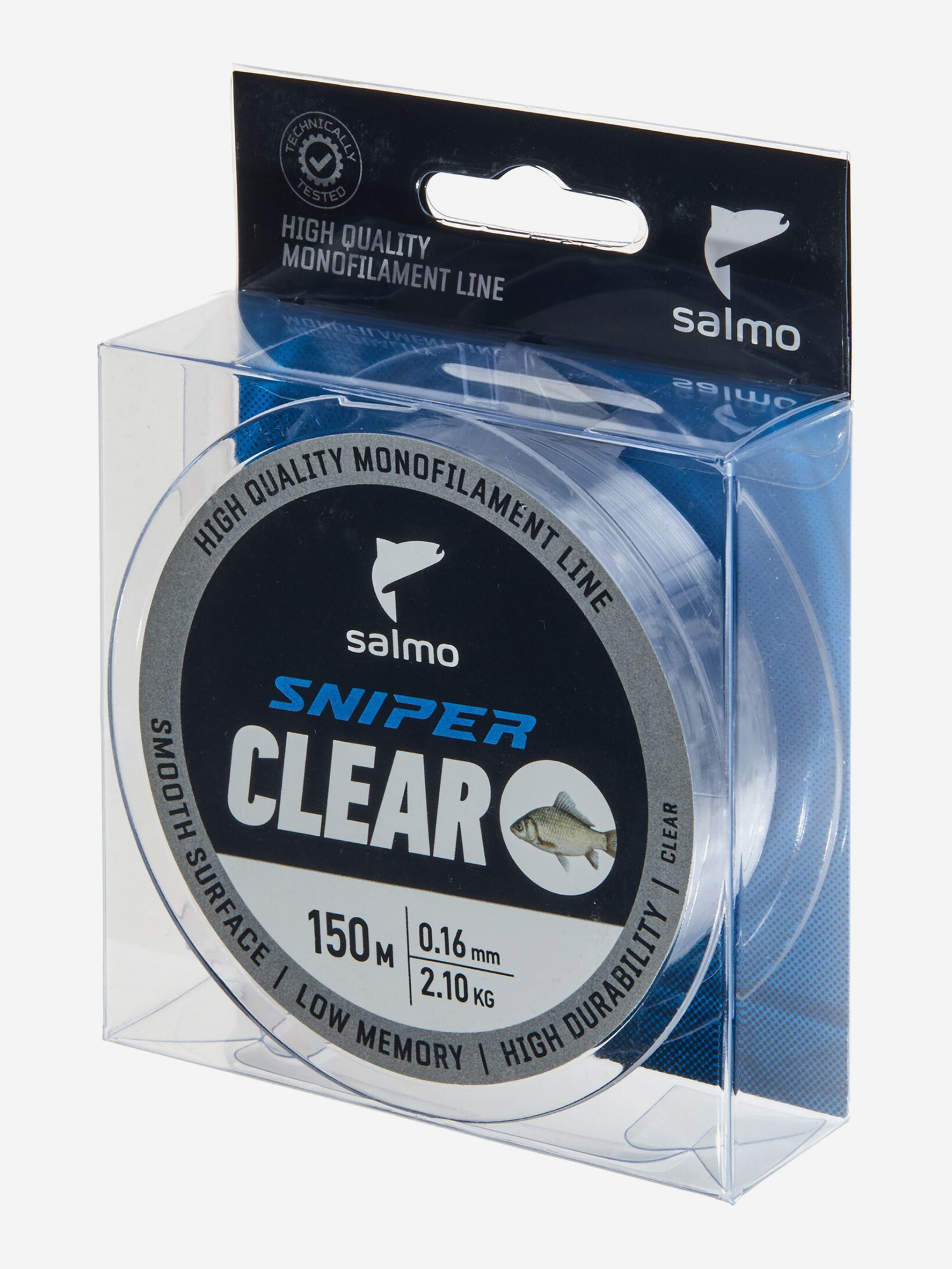Изображение товара Леска рыболовная Salmo Sniper Clear монофильная на карася длина 150 м, диаметр 0,16 мм, Белый
