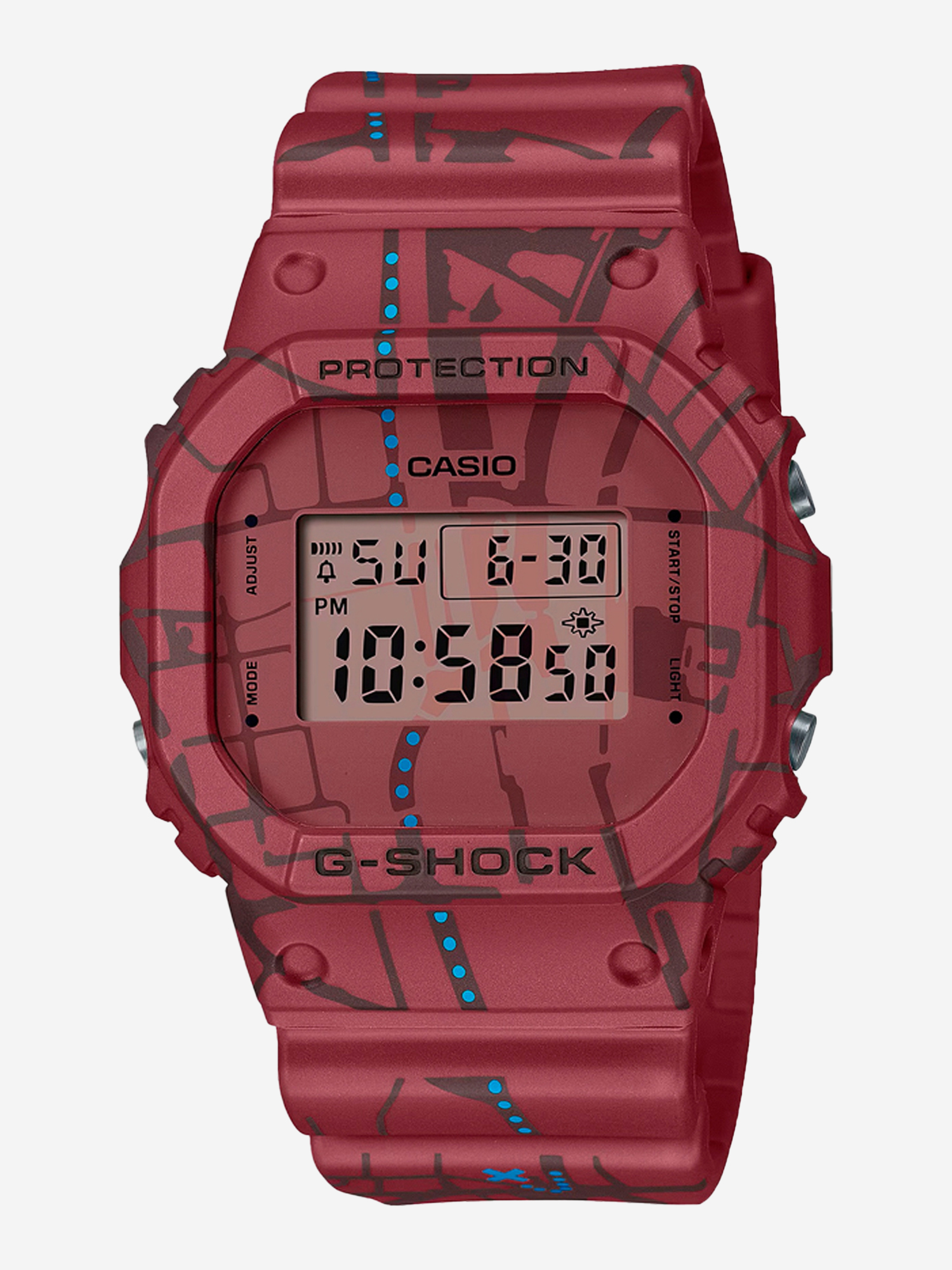 

Спортивные часы CASIO DW-5600SBY-4E, Красный