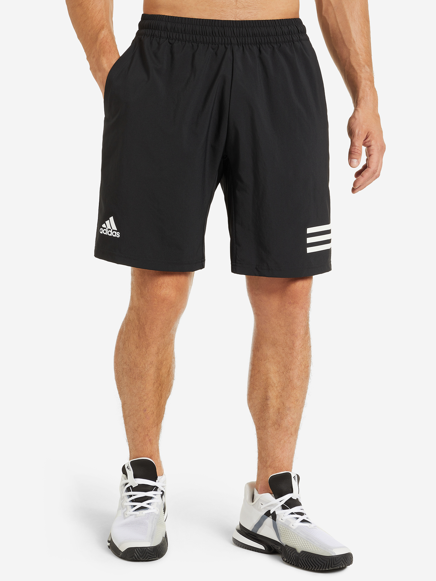 Шорты мужские adidas Club 3-Stripe Tennis, Черный шорты мужские adidas club 3 stripe tennis