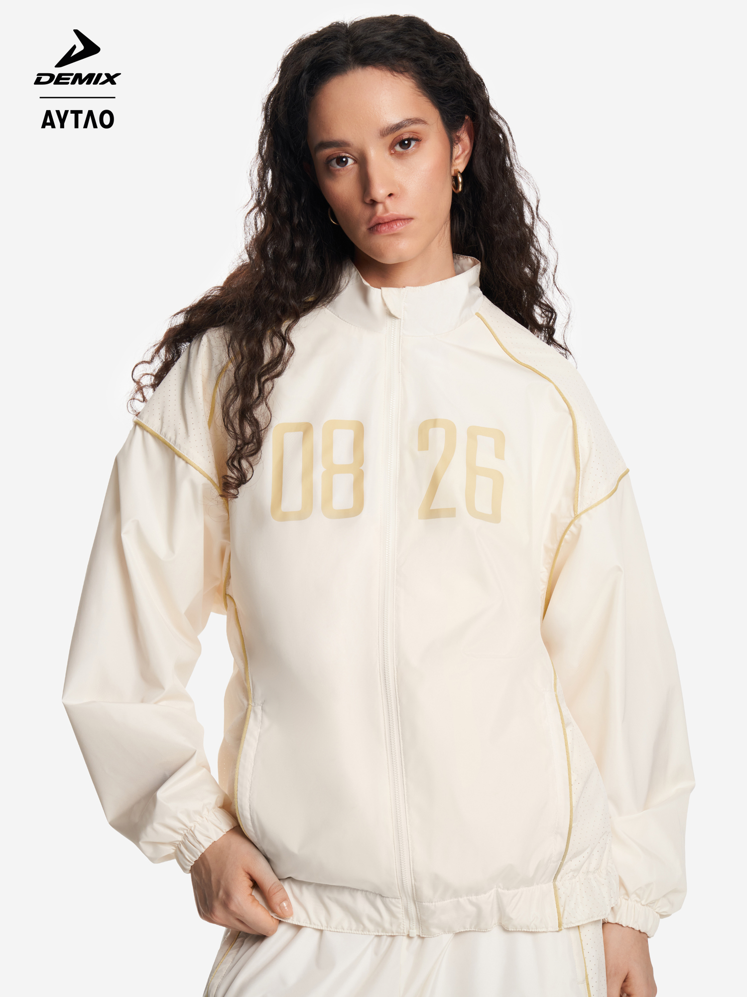 Ветровка женская Demix x AYTΛO, белый, арт. 142017DMX-W1
