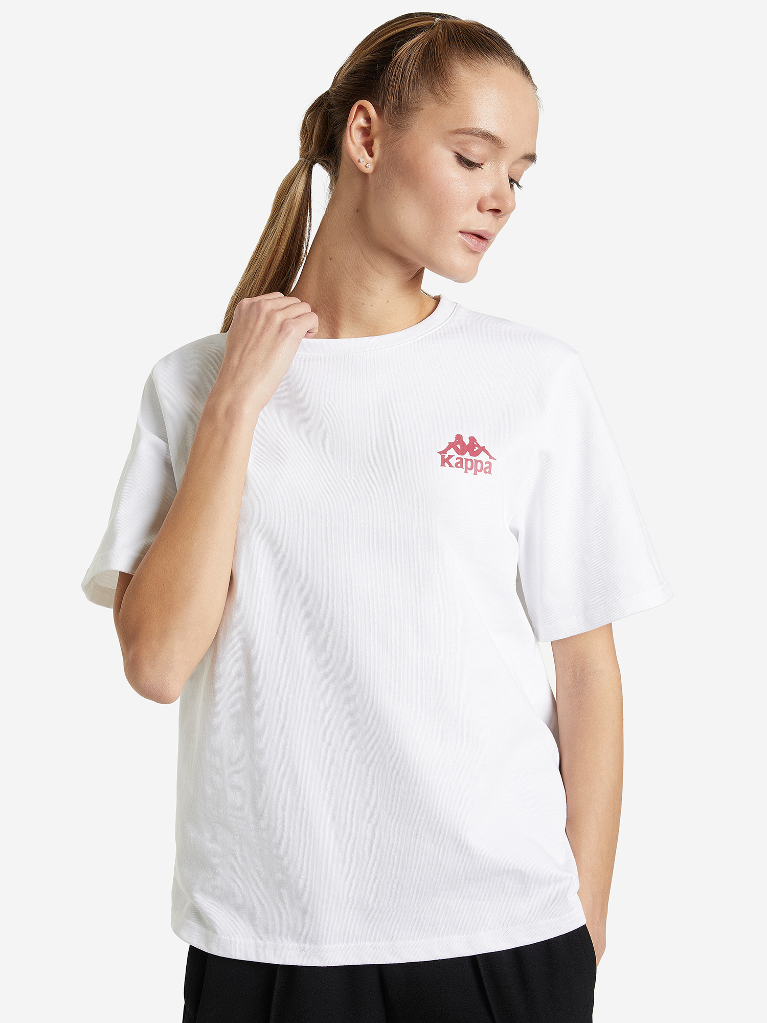 Футболка Kappa Оверсайз, белый, арт. 113459KAP-00