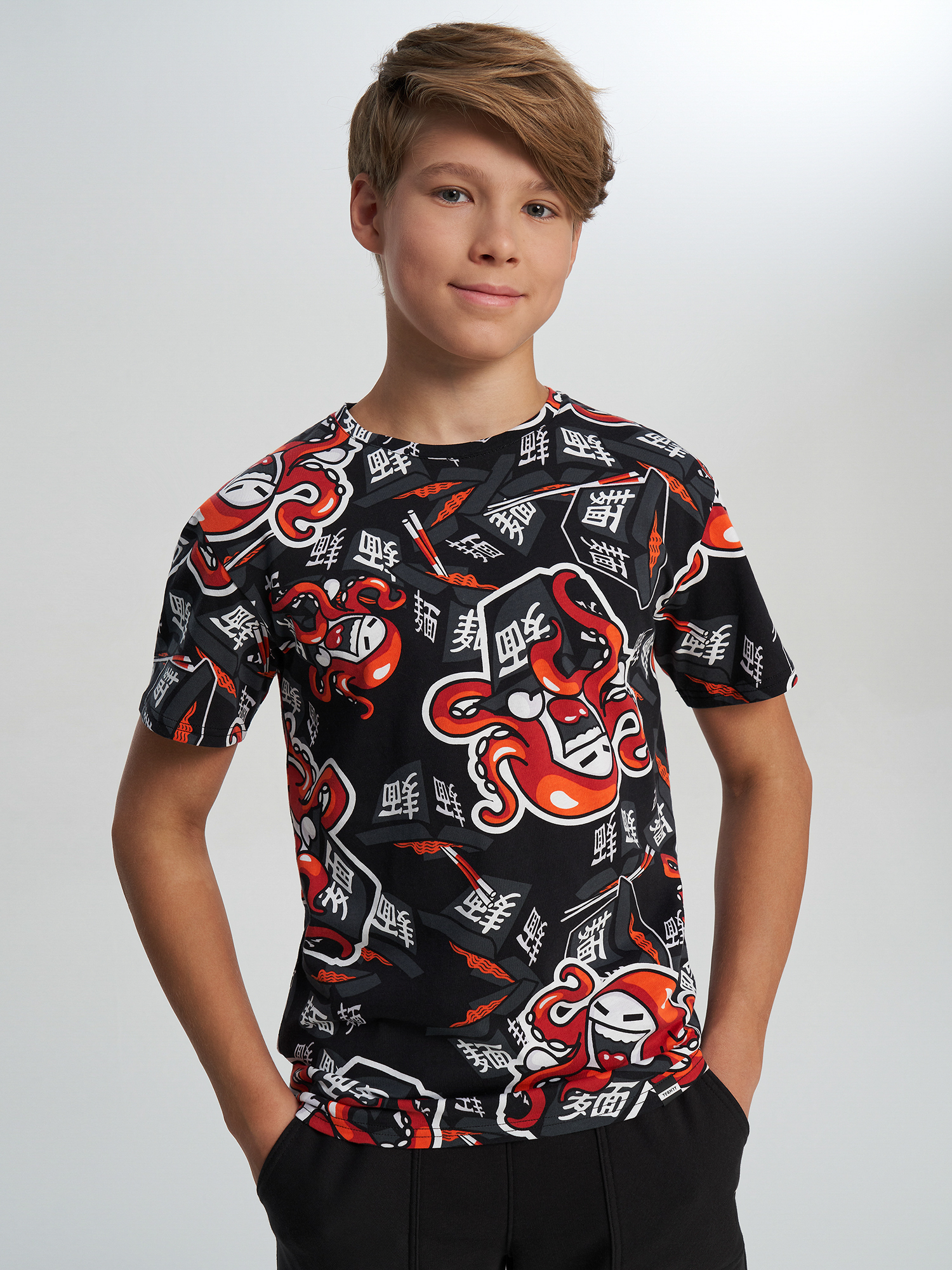 Футболка Termit для мальчиков, черный, арт. 142992TRT-B6