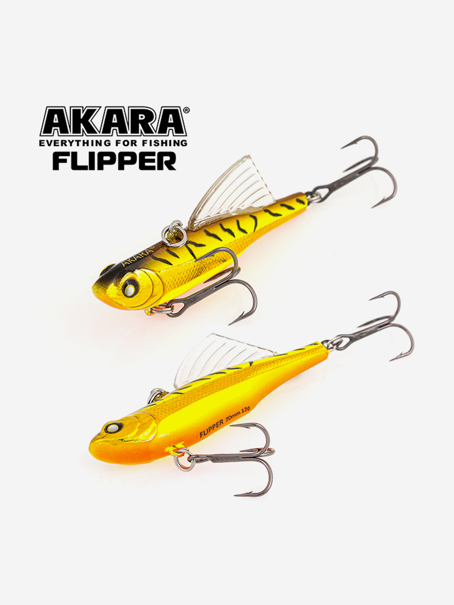 Изображение товара Воблер ратлин Akara Flipper 70мм A10 для щуки и судака зимний виб